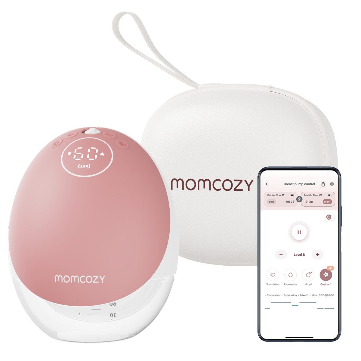 Momcozy Elektrische Milchpumpe M9 Mobile Breast Pump, 1-tlg.