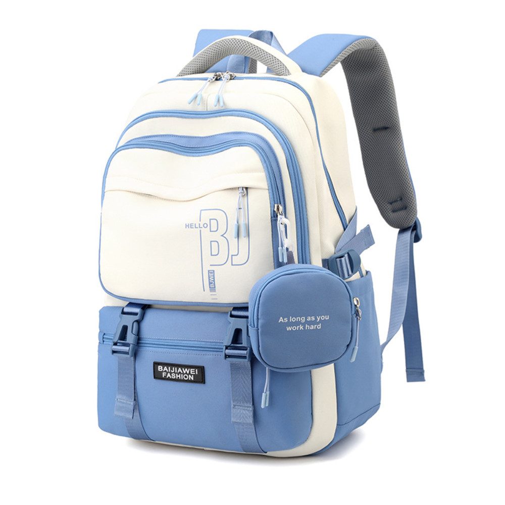 Blusmart Schulrucksack Jungen mädchen teenager schultasche mit Geldbörse (Wasserdicht Rucksack, 1-tlg., Laptop tasche backpack), für Jungen und Mädchen