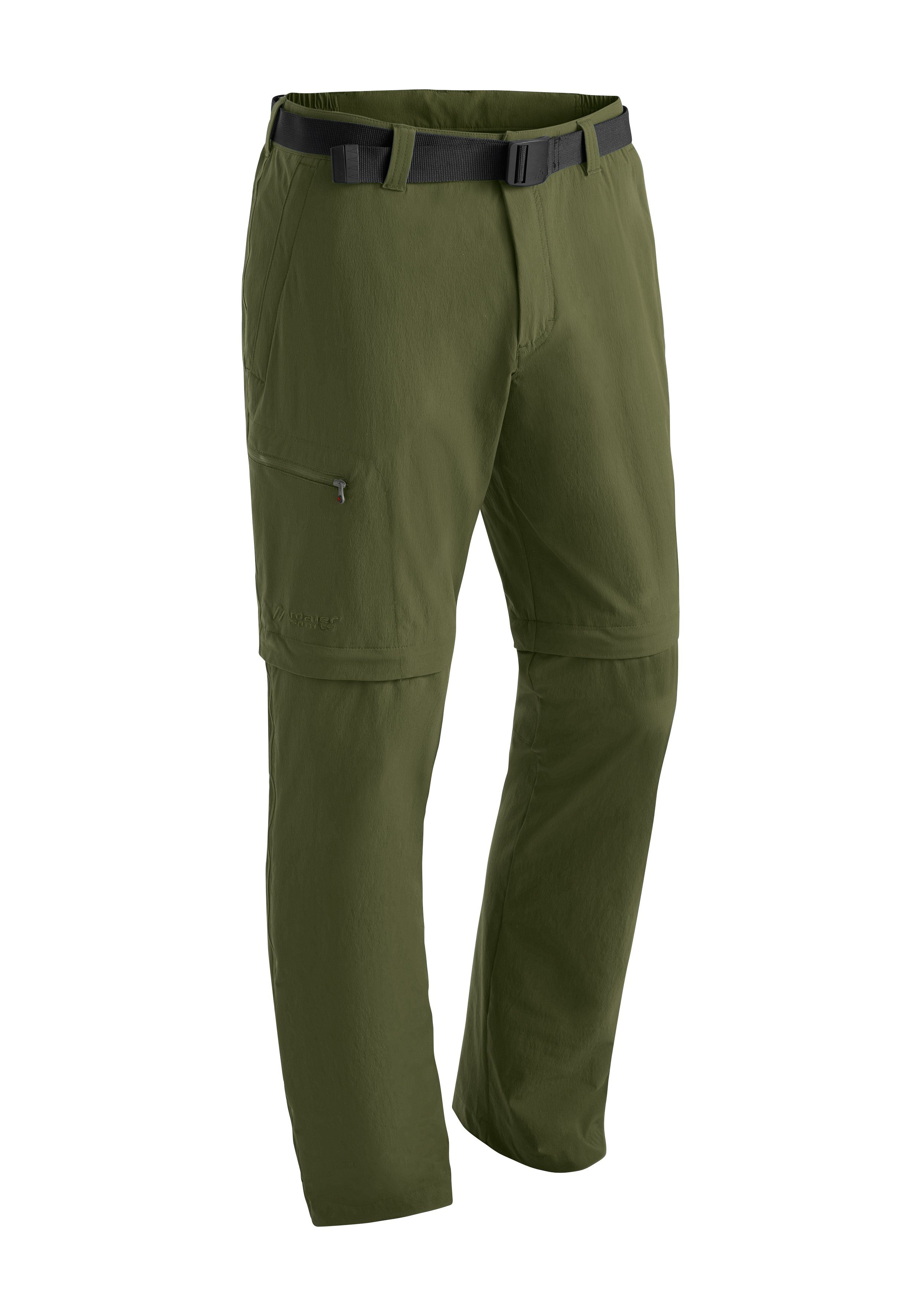 Maier Sports Funktionshose Tajo Herren zipp-off Wanderhose, atmungsaktive Outdoor-Hose dunkelgrün