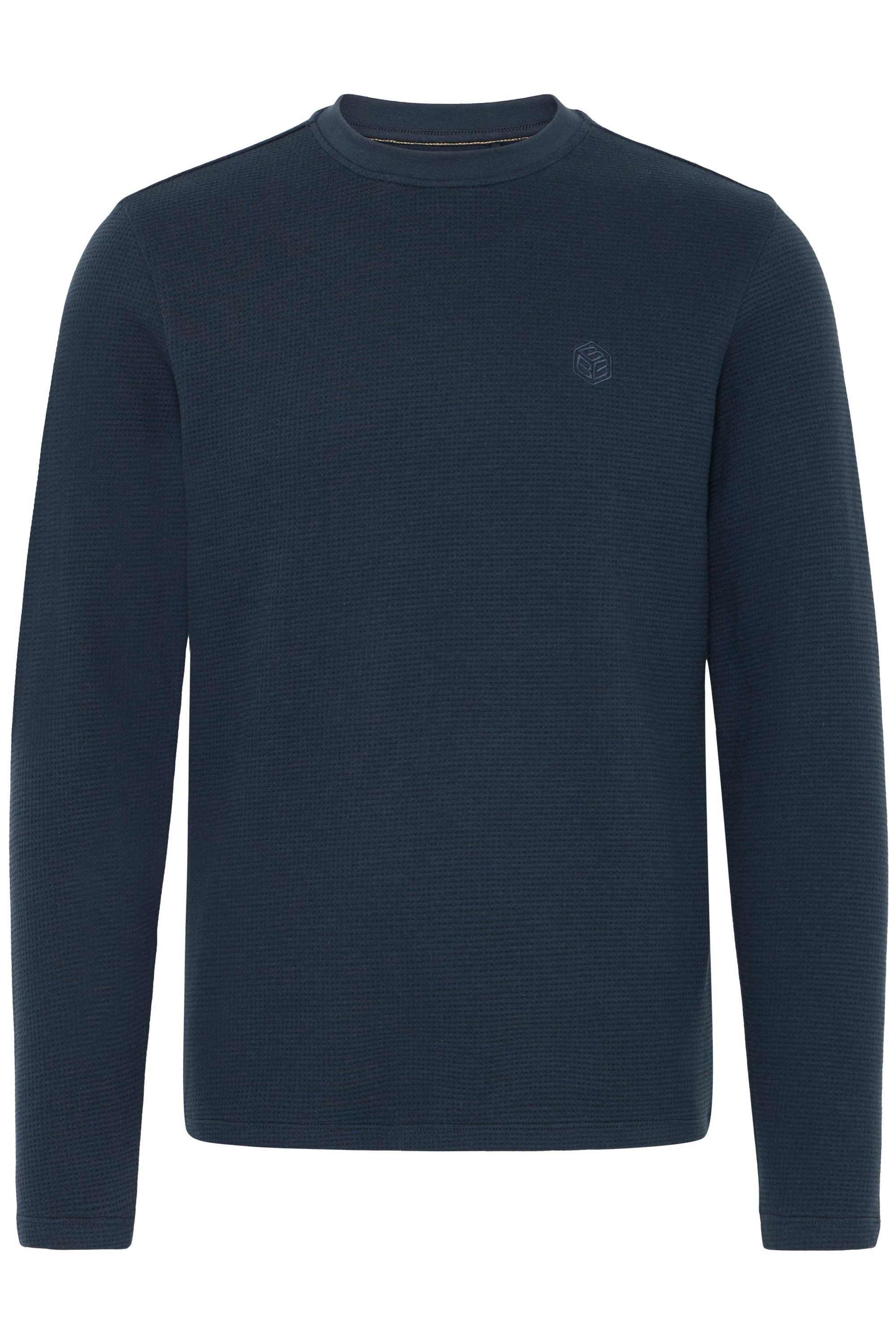 Blend Langarmshirt BHForta (1-tlg) Basic Longsleeve mit Rippkragen