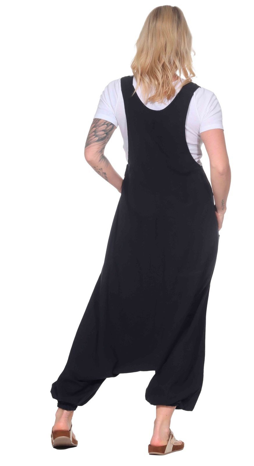 KUNST UND MAGIE Haremshose Kunst und Magie Hippie Latzhose Haremshose Hose Psy Goa 70er Overall