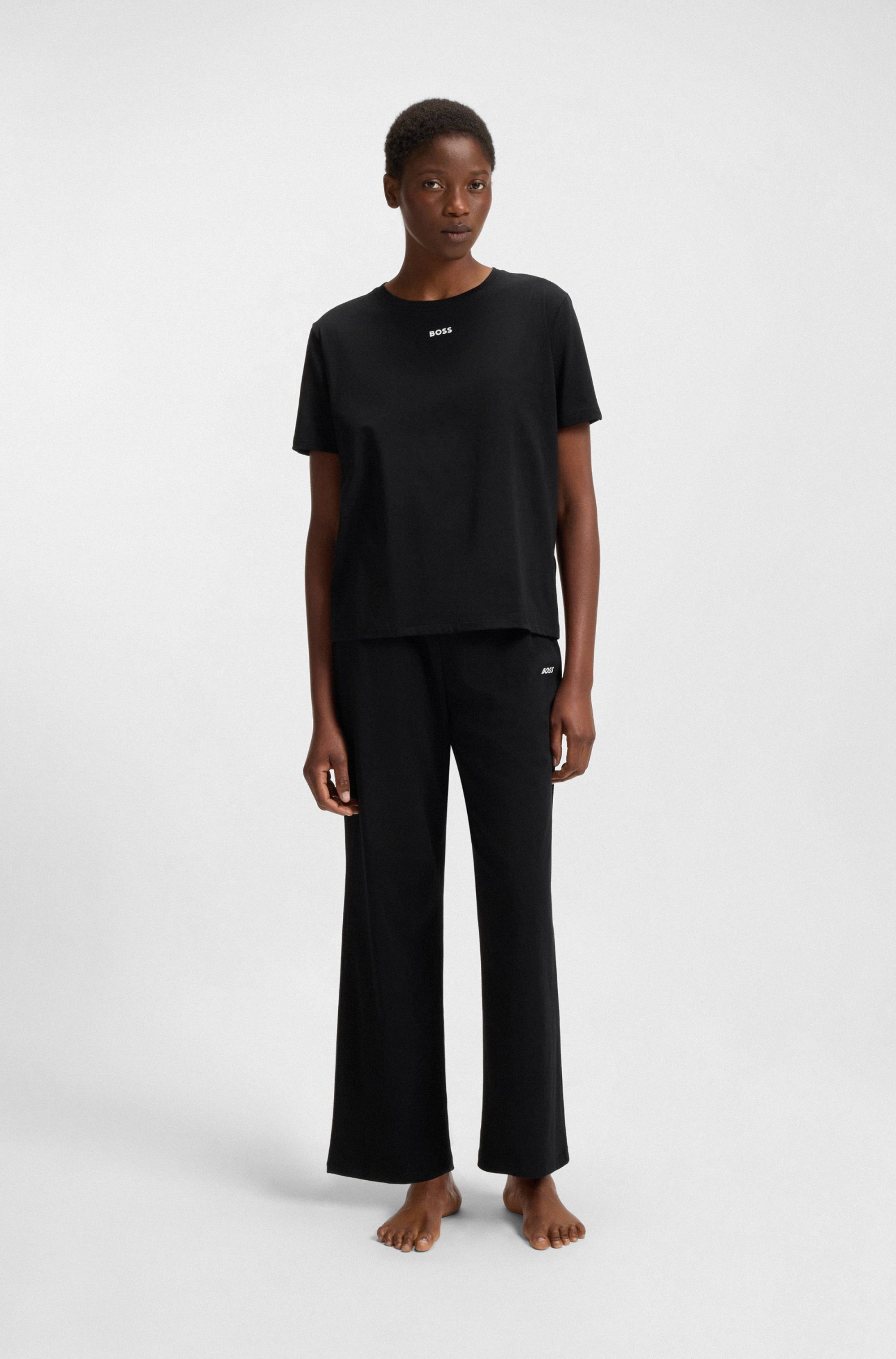 BOSS Schlafanzug CI Short Set (2 tlg) zweifarbig, Rundhals günstig online kaufen
