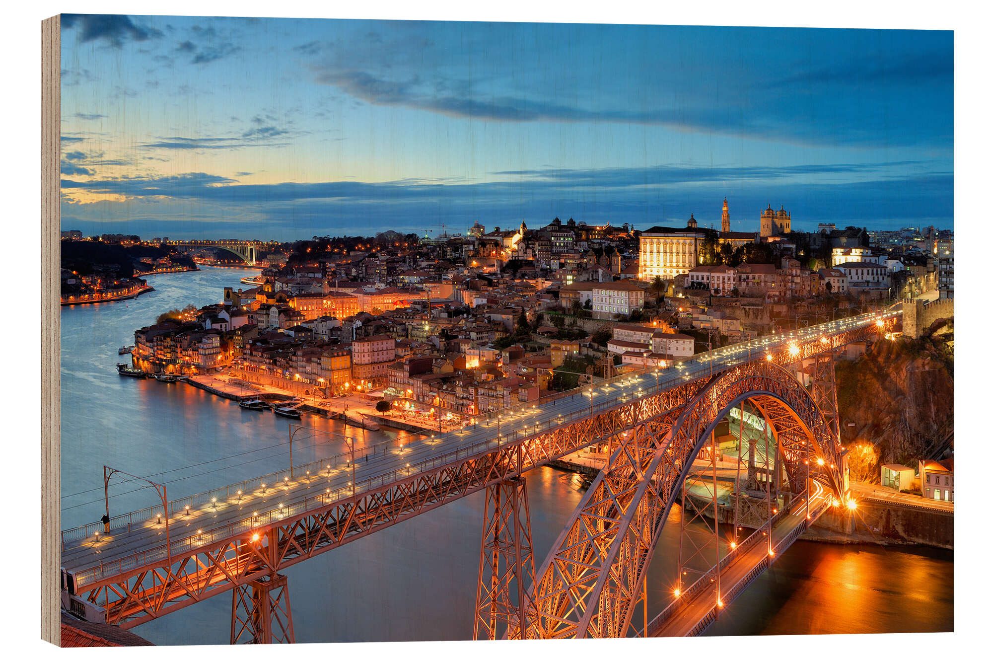 Posterlounge Wandbild Porto, Portugal, FineArt Panorama, erhältlich als Poster, Leinwandbild, Wandsticker oder Acrylglasbild