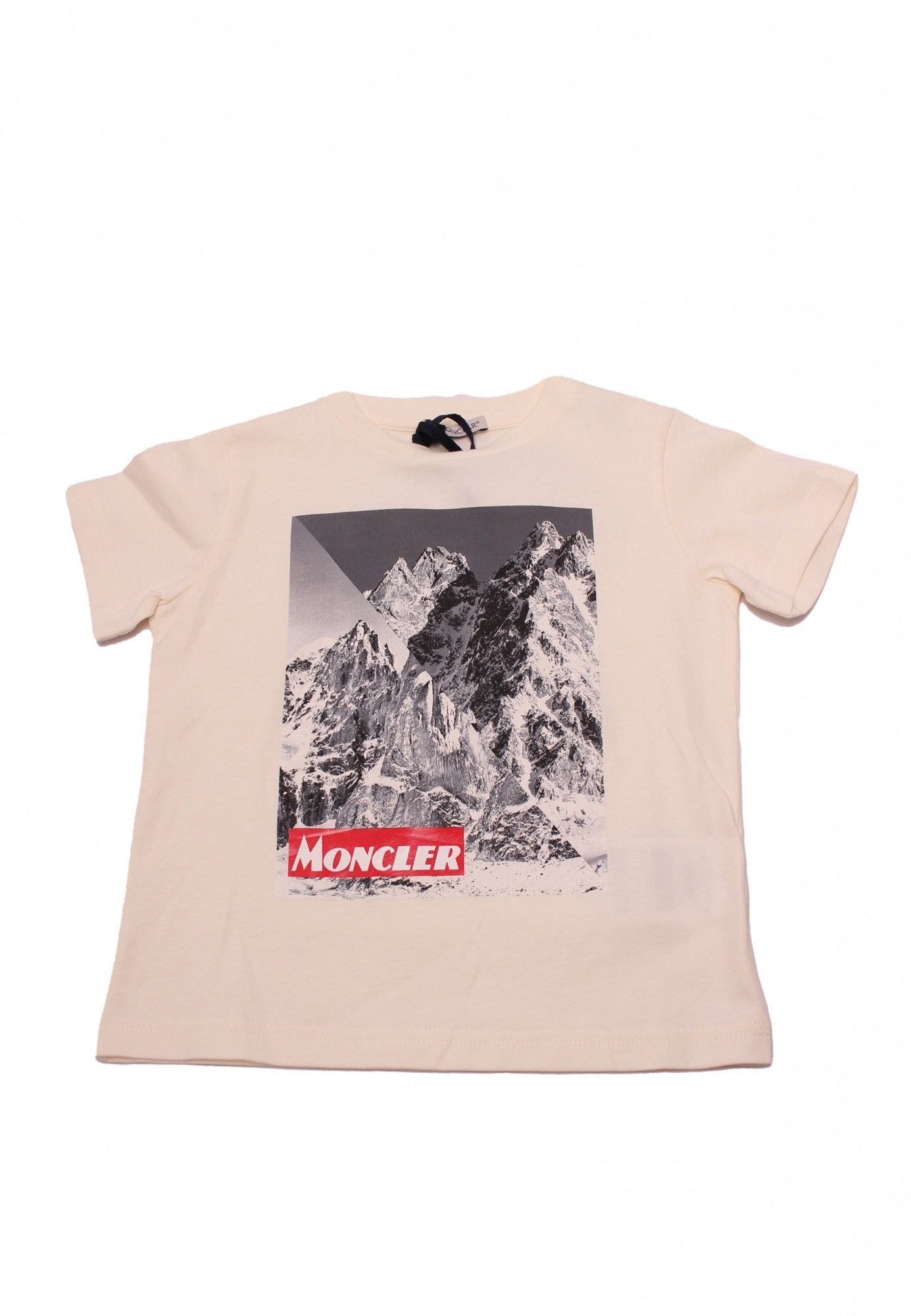 MONCLER T-Shirt, Moncler Enfant T-Shirt mit Logo Print für Jungen