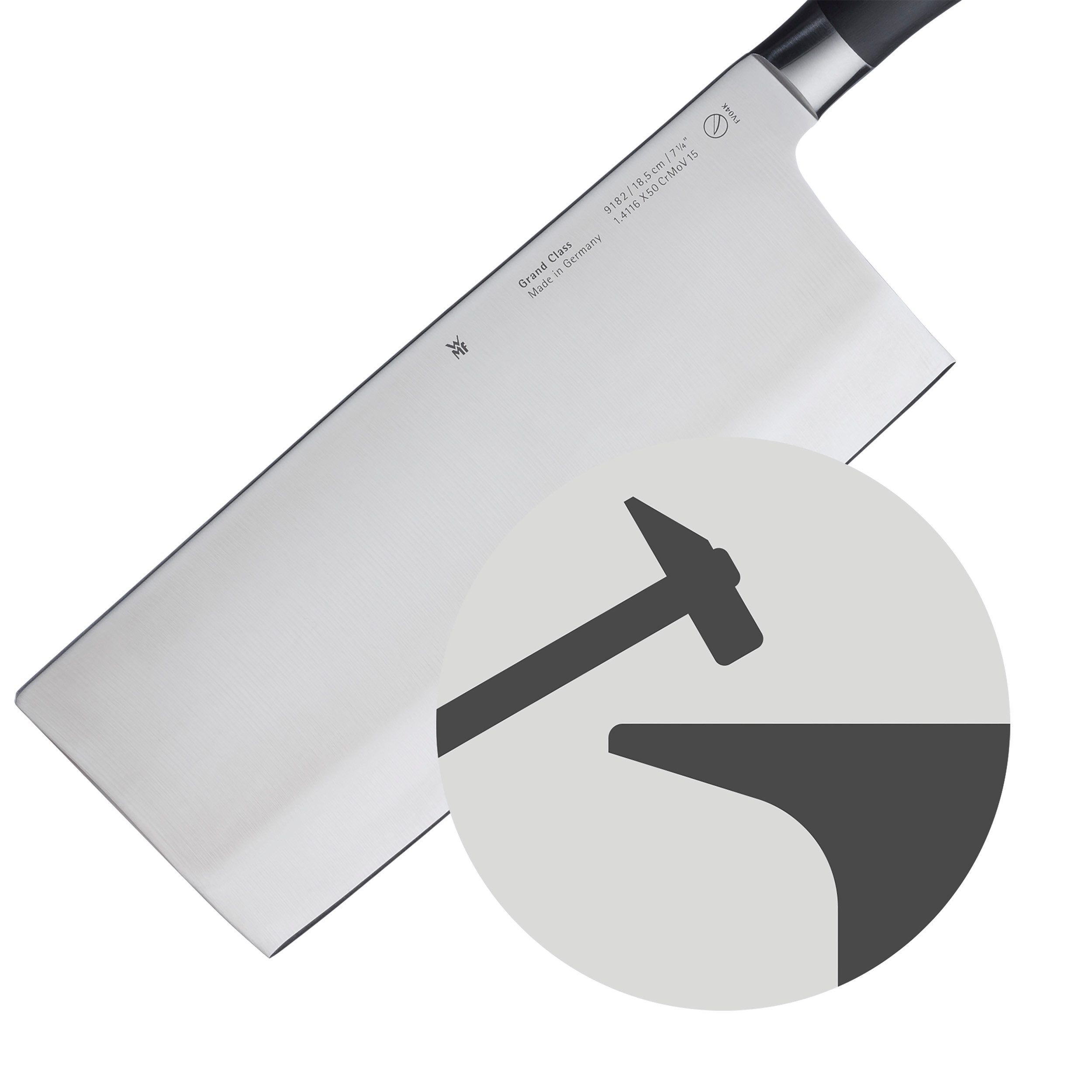 WMF Kochmesser Grand Class, langanhaltende Schärfe, handgeschmiedeter Spezialklingenstahl