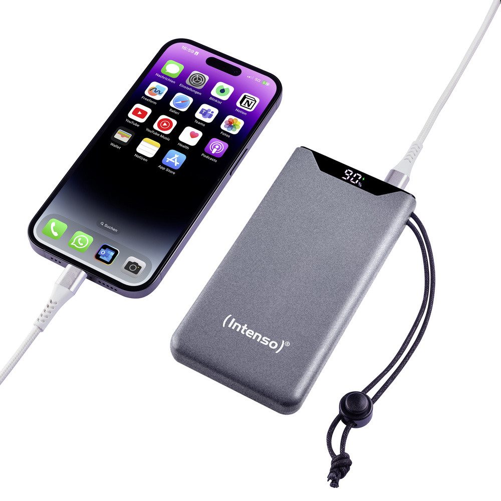 Intenso Intenso F20000 Powerbank 20000 mAh Quick Charge, USB PD LiPo USB-A, US Powerbank 20000 mAh – Bild 3 von 5