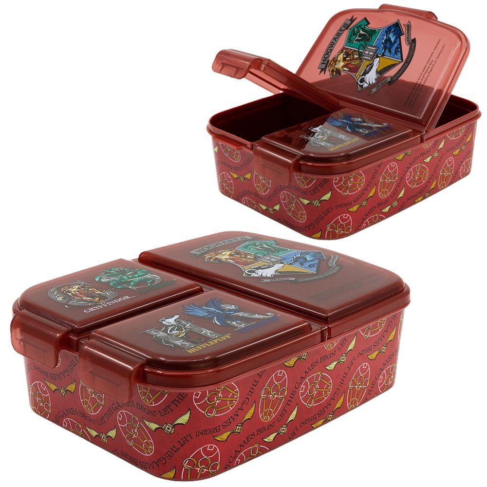Harry Potter Lunchbox Brotdose 3 getrennte Fächer Harry Potter Lunch to Go Vesper Dose