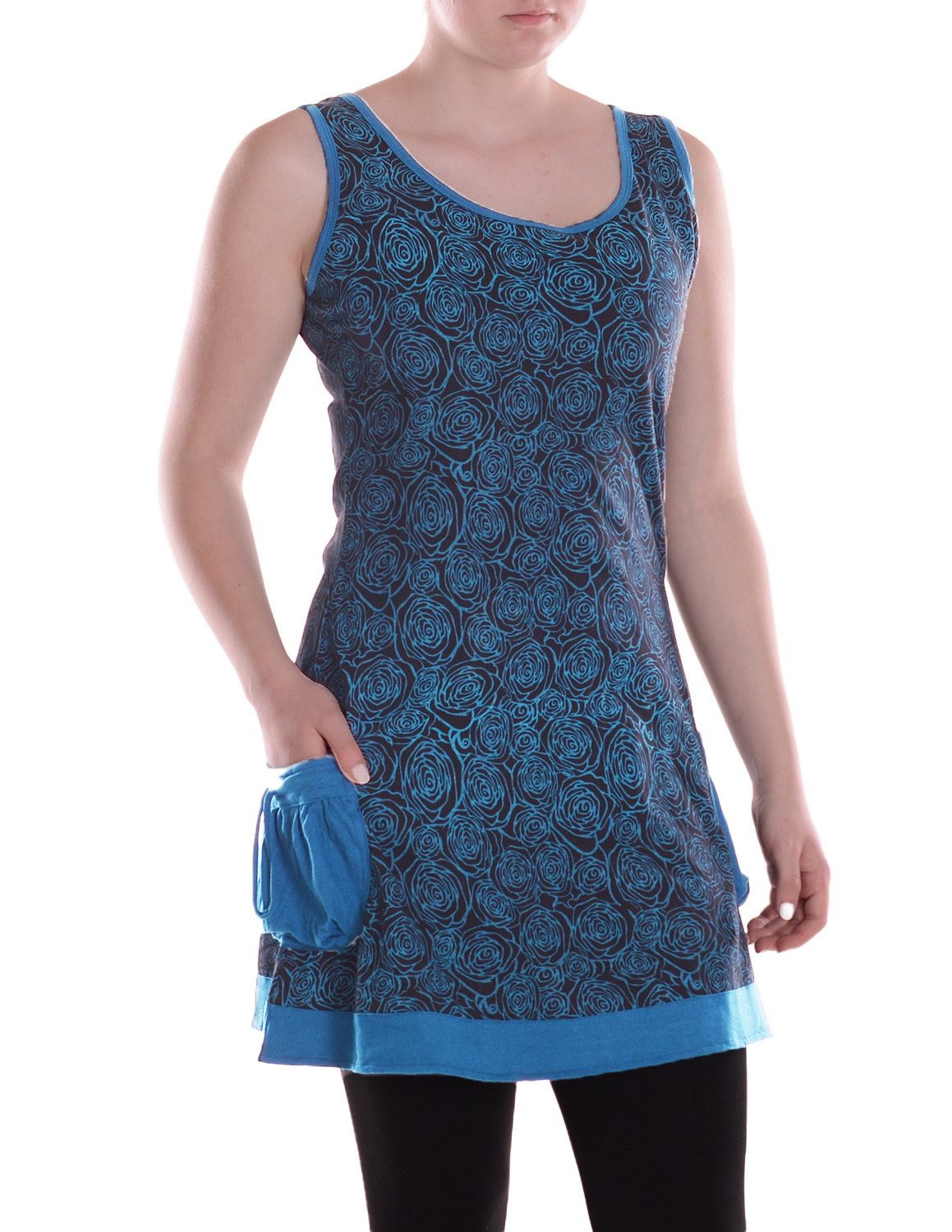 Vishes Minikleid Damen Mini-Kleid Baumwolle geometrisch günstig online kaufen