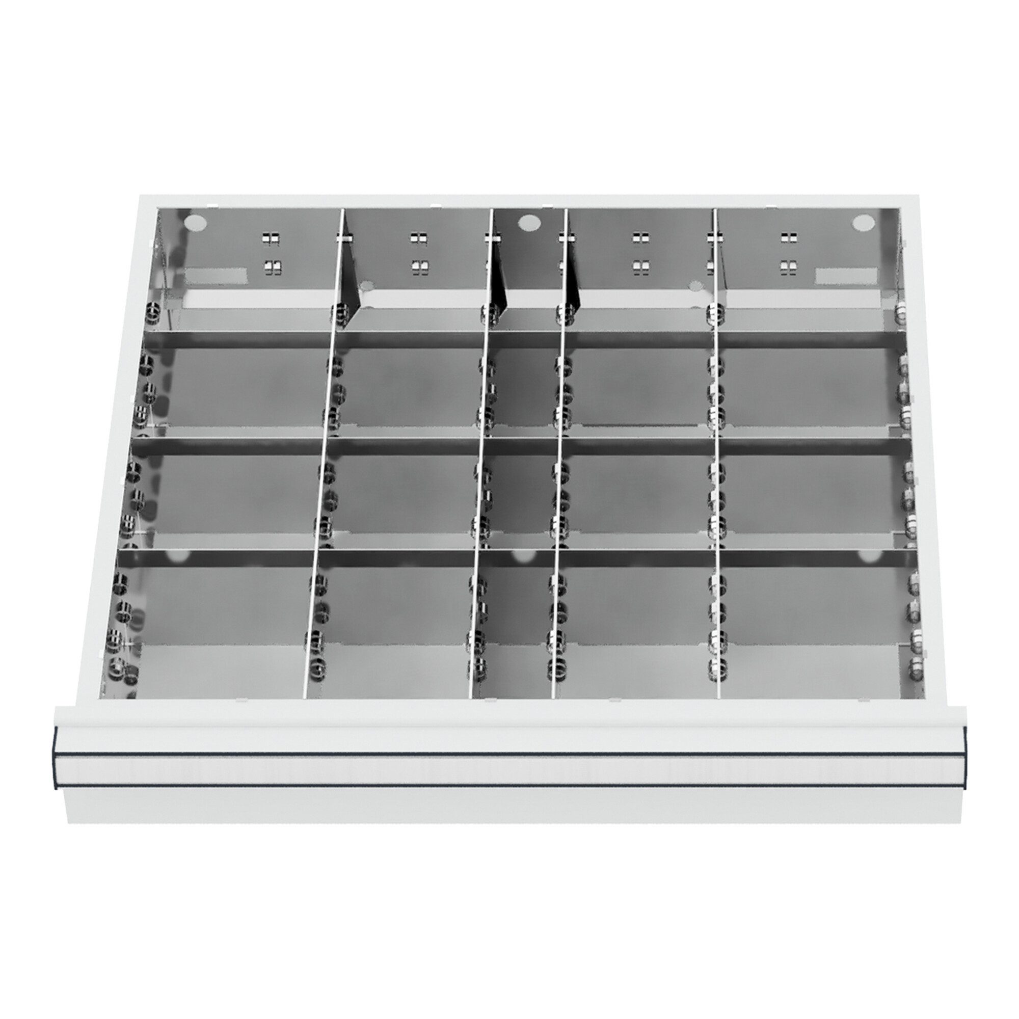 Stier Kleinteilemagazin STIER Schubladeneinteilung Metalleinteilung BLH 150/175 mm Innenmaß 50
