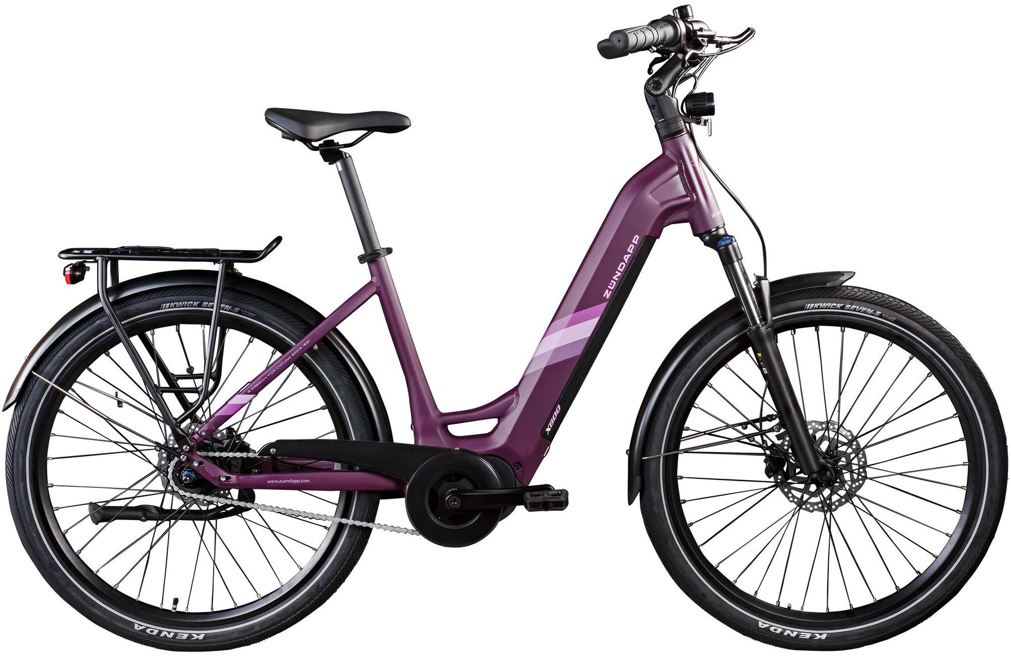 Zündapp E-Bike Cityrad X800, 7 Gang, Nabenschaltung, Mittelmotor, 550 Wh, Pedelec, Elektrofahrrad für Damen und Herren