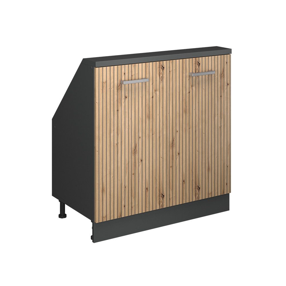 Vicco Unterschrank R-Line, Artisan Eiche/Anthrazit, 80 günstig online kaufen