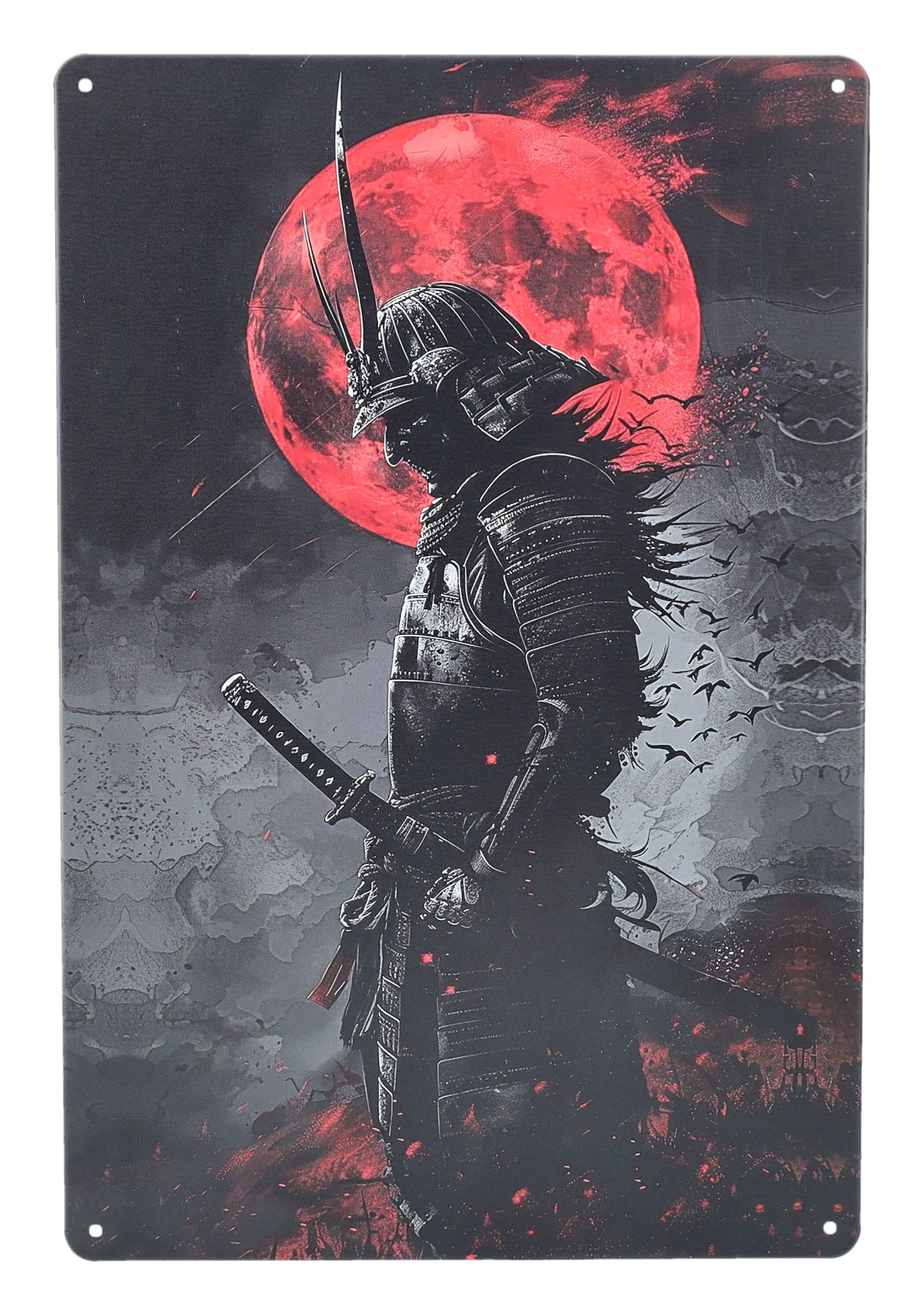 Figuren Shop GmbH Wanddekoobjekt Samurai Blechschild günstig online kaufen