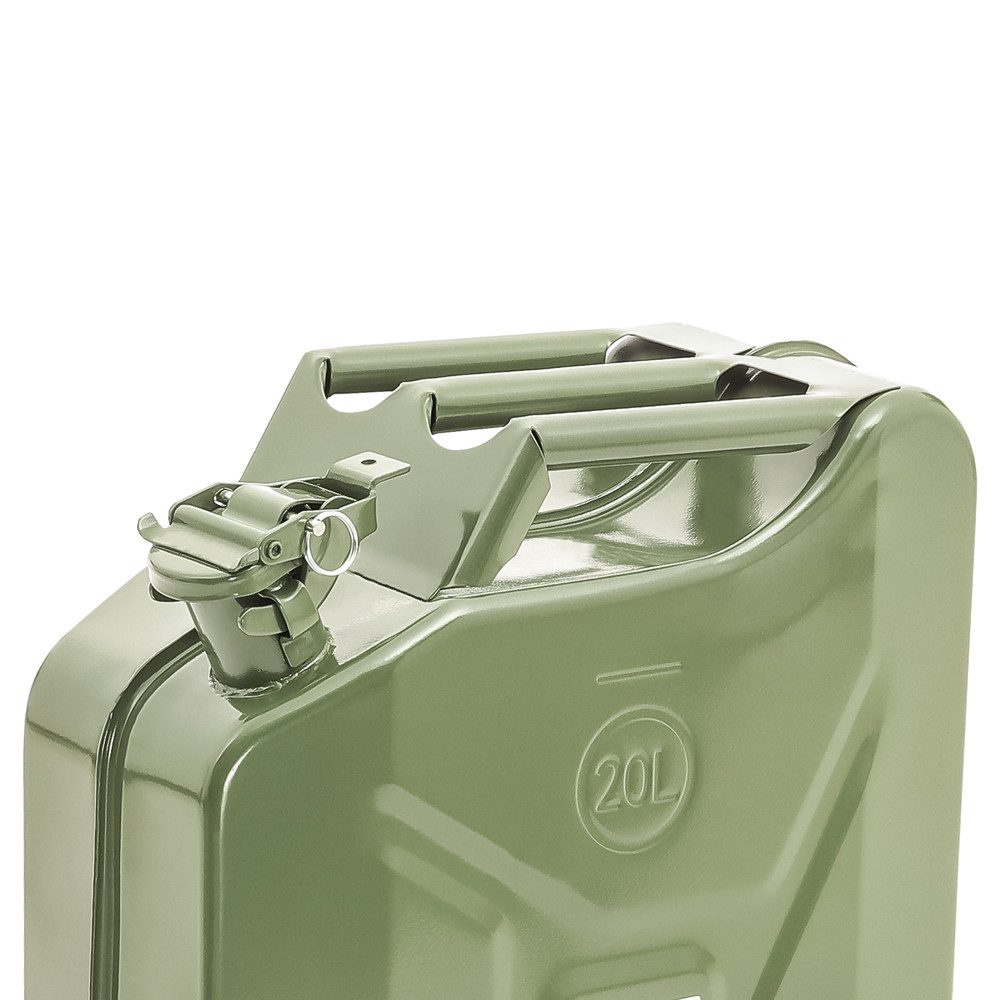 Bagtecs Koffer Benzinkanister / Kraftstoffkanister Metal 20 Liter # JC3 Grün