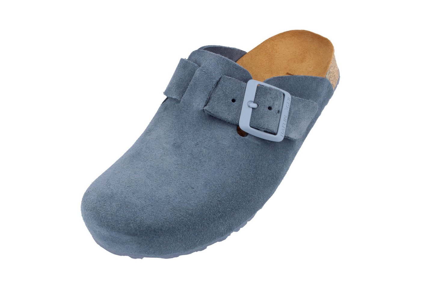 Haflinger Haflinger Porto Lederclog mit Korkfußbett Lederdecksohle Unisex Hausschuh