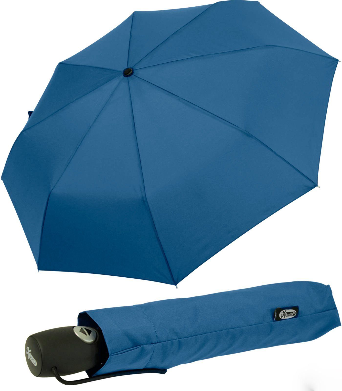 iX-brella Taschenregenschirm Mid Class - mit Auf-Zu-Automatik in vielen Farben, stabil, robust, praktisch