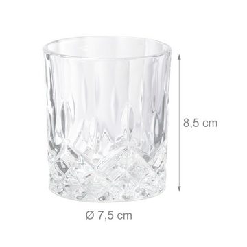 relaxdays Whiskyglas Whisky Set aus Karaffe und Gläsern, Glas