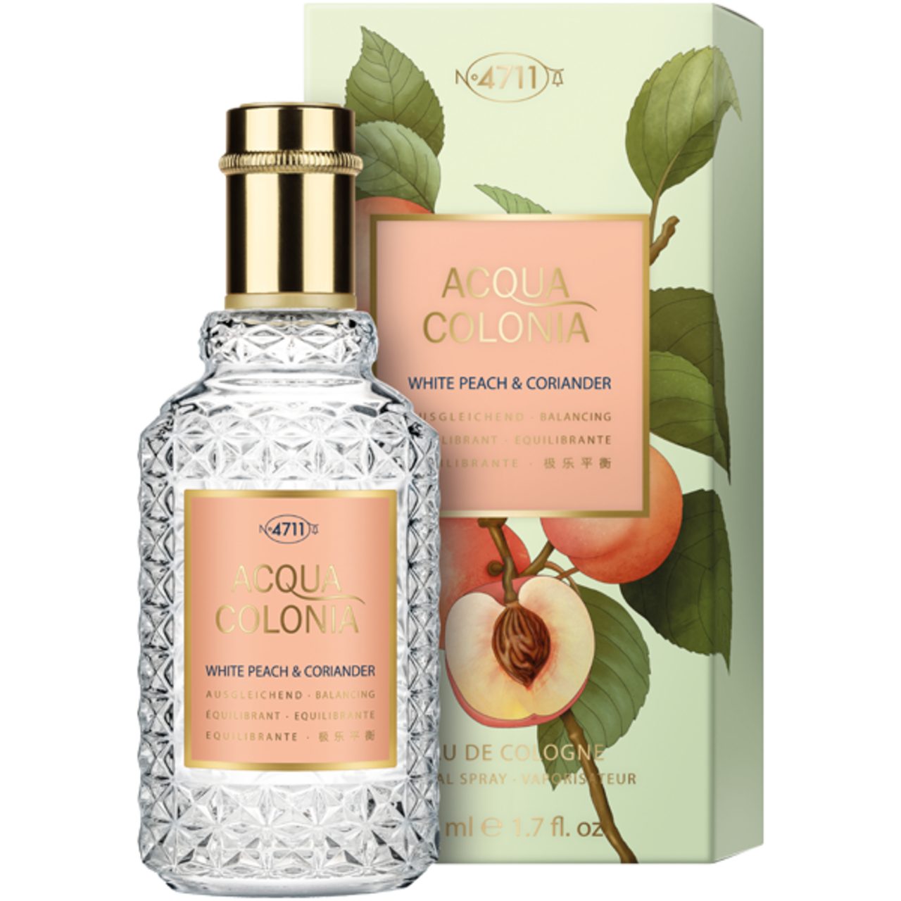 4711 Acqua Colonia Eau de Cologne White Peach & Coriander EdC Nat. Spray, Unisex Duft
