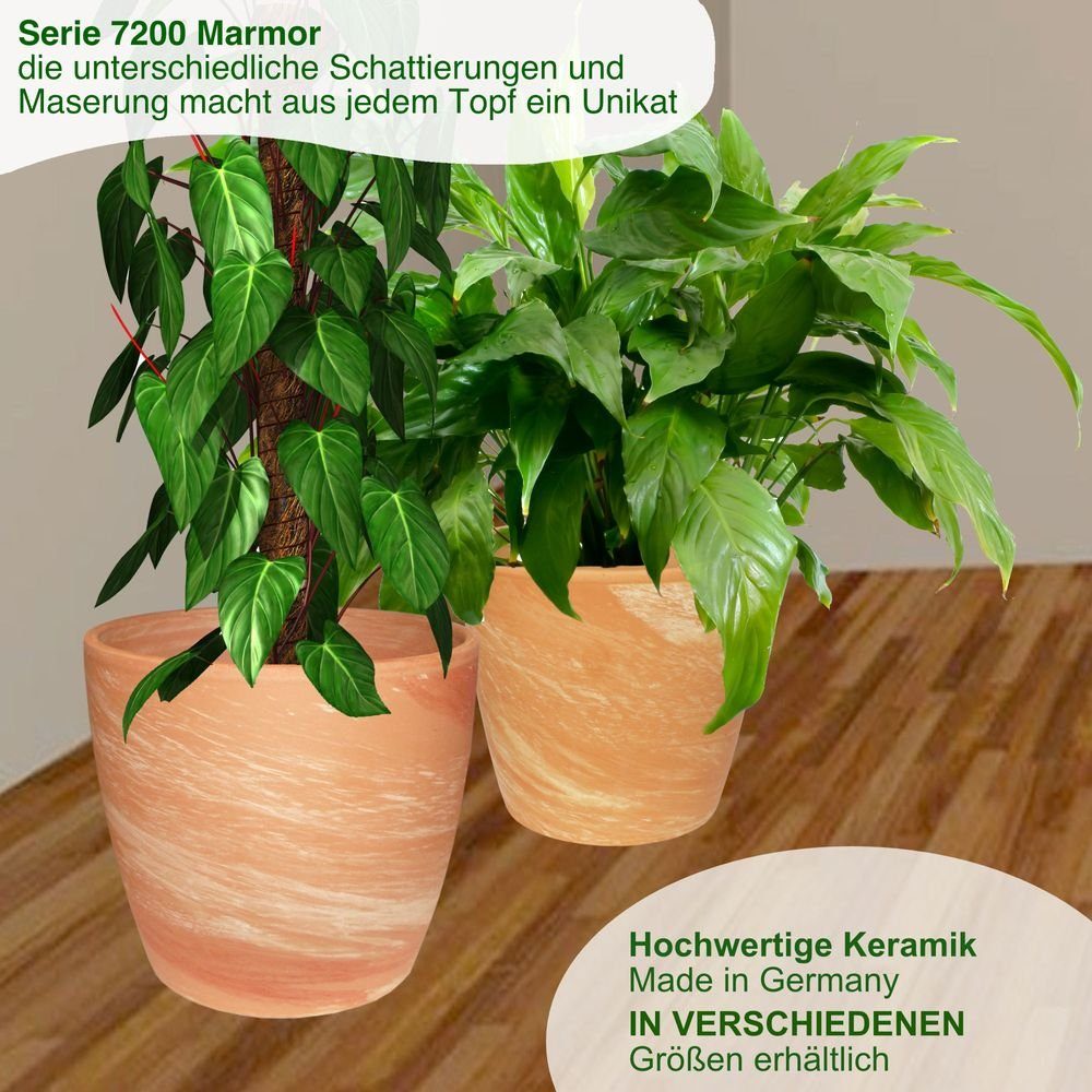 Heimwerkercenter Übertopf »Westerwälder Blumentopf-Fabrik Spang -  Keramikübertopf 7200 ø12 cm - marmoriert« online kaufen | OTTO