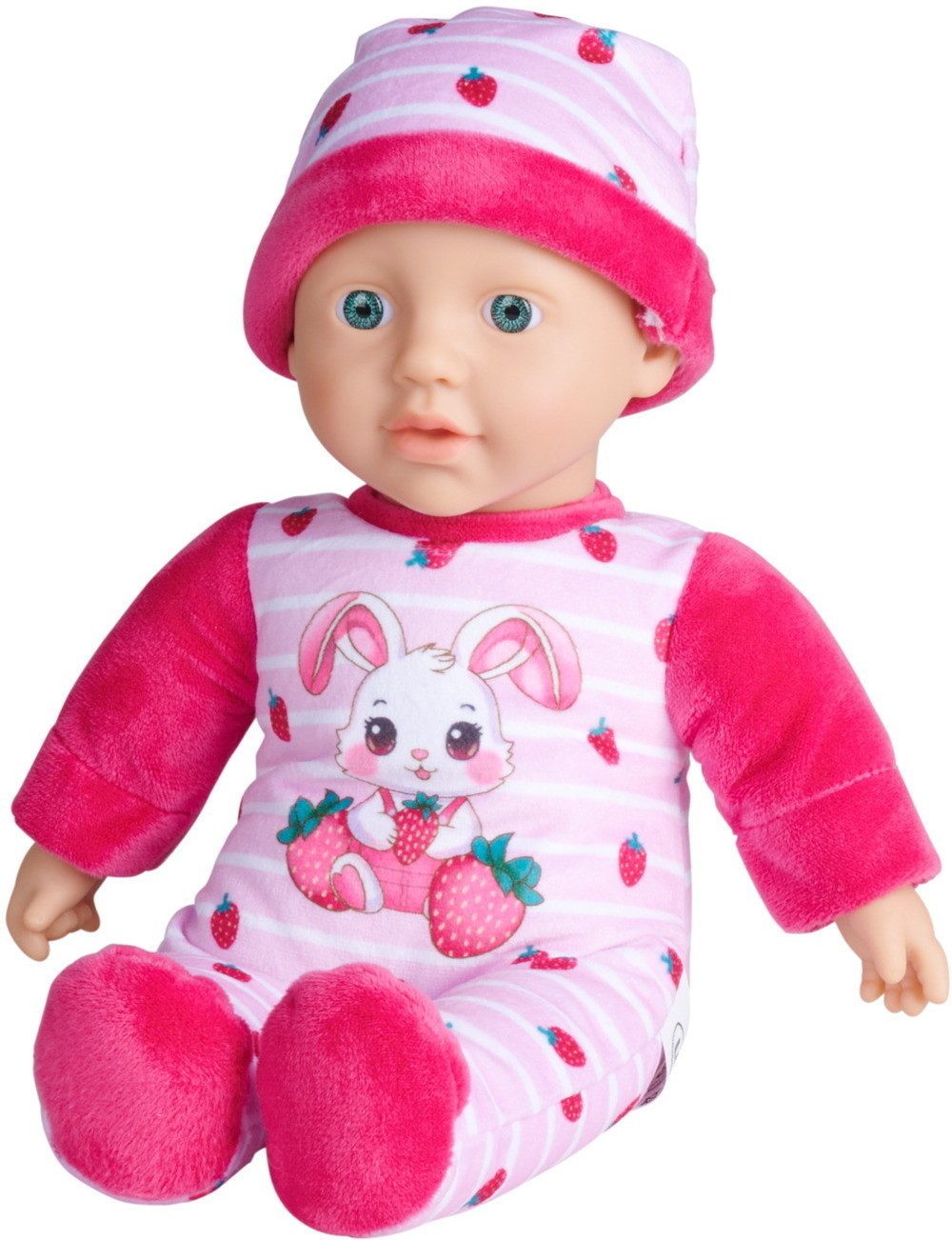 SIMBA Anziehpuppe Puppe Babypuppe Laura Strawbunny 105010525