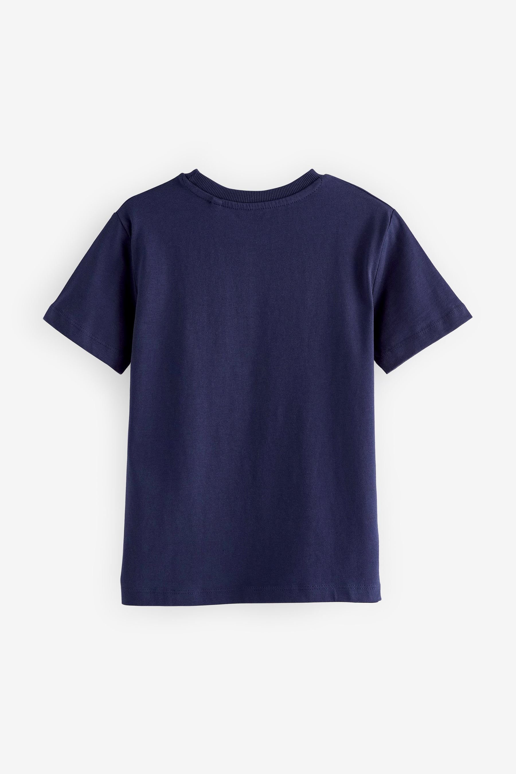 (1-tlg) Navy Wave Print Next T-Shirt Grafik-T-Shirt