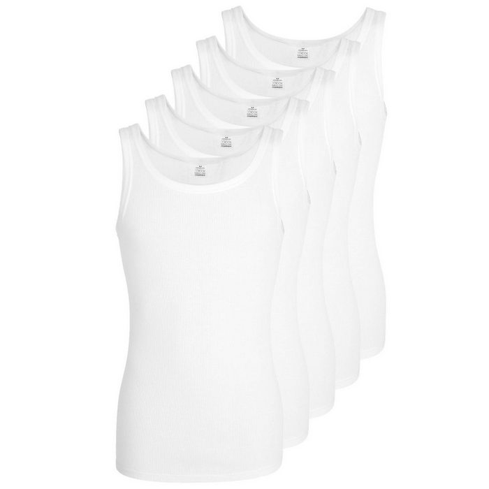 GÖTZBURG Unterhemd Doppelripp (Mehrpack 5-St. 5 Stück) ohne Seitennähte Pure Cotton