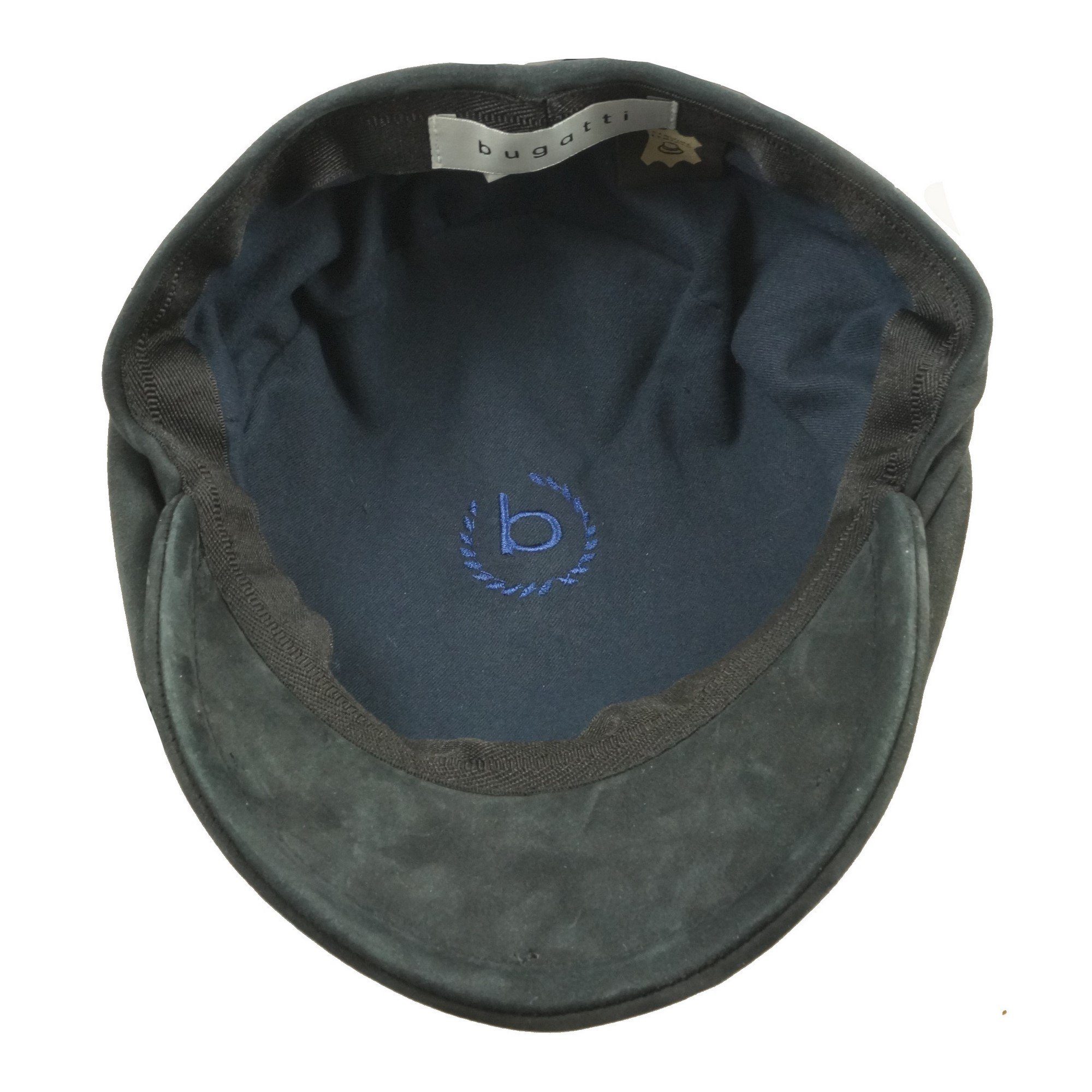 Hatteras Bugatti bugatti Nubukleder Flat Schwarz Cap