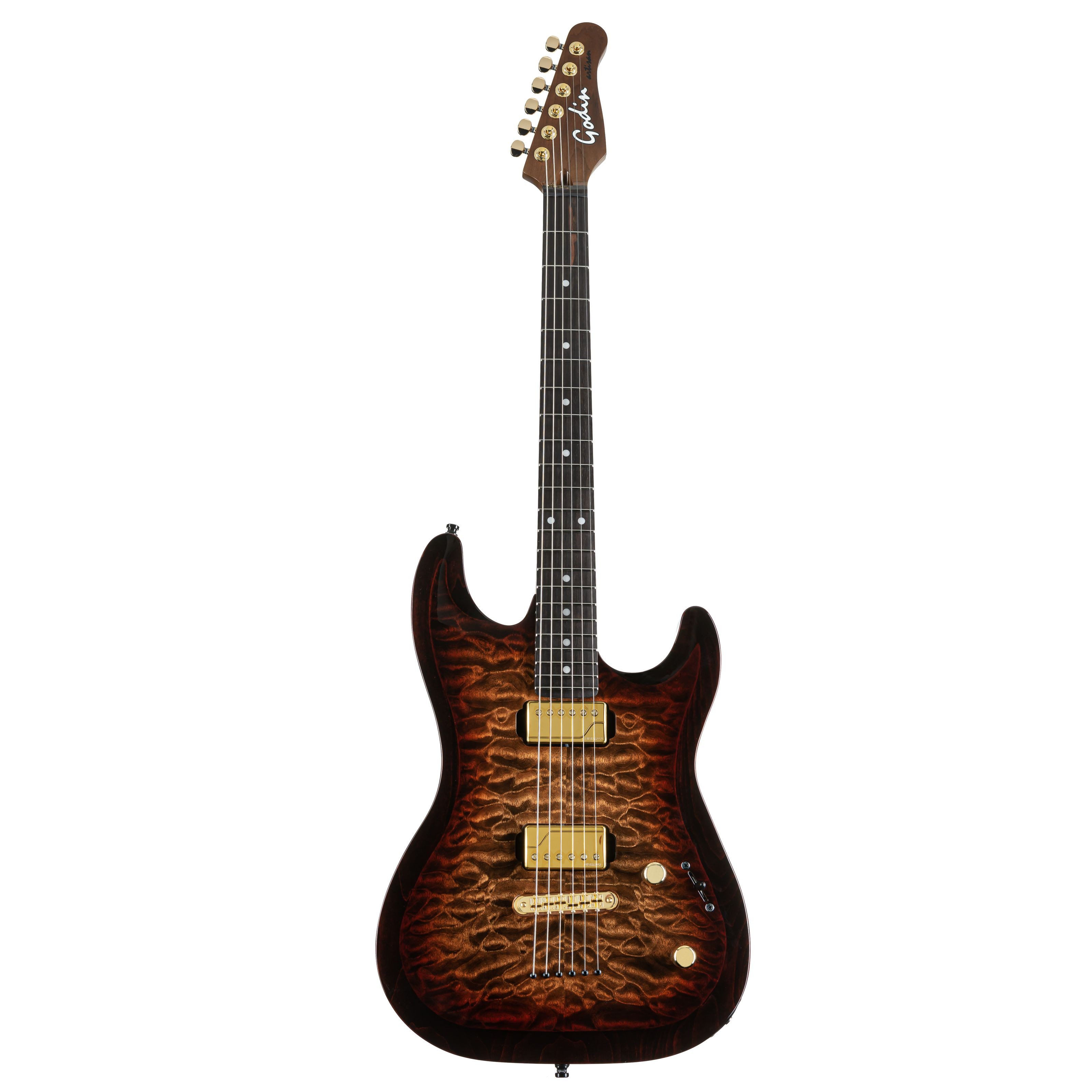 Godin E-Gitarre, E-Gitarren, ST-Modelle, Artisan ST-II EN Whisky Burst - E-Gitarre