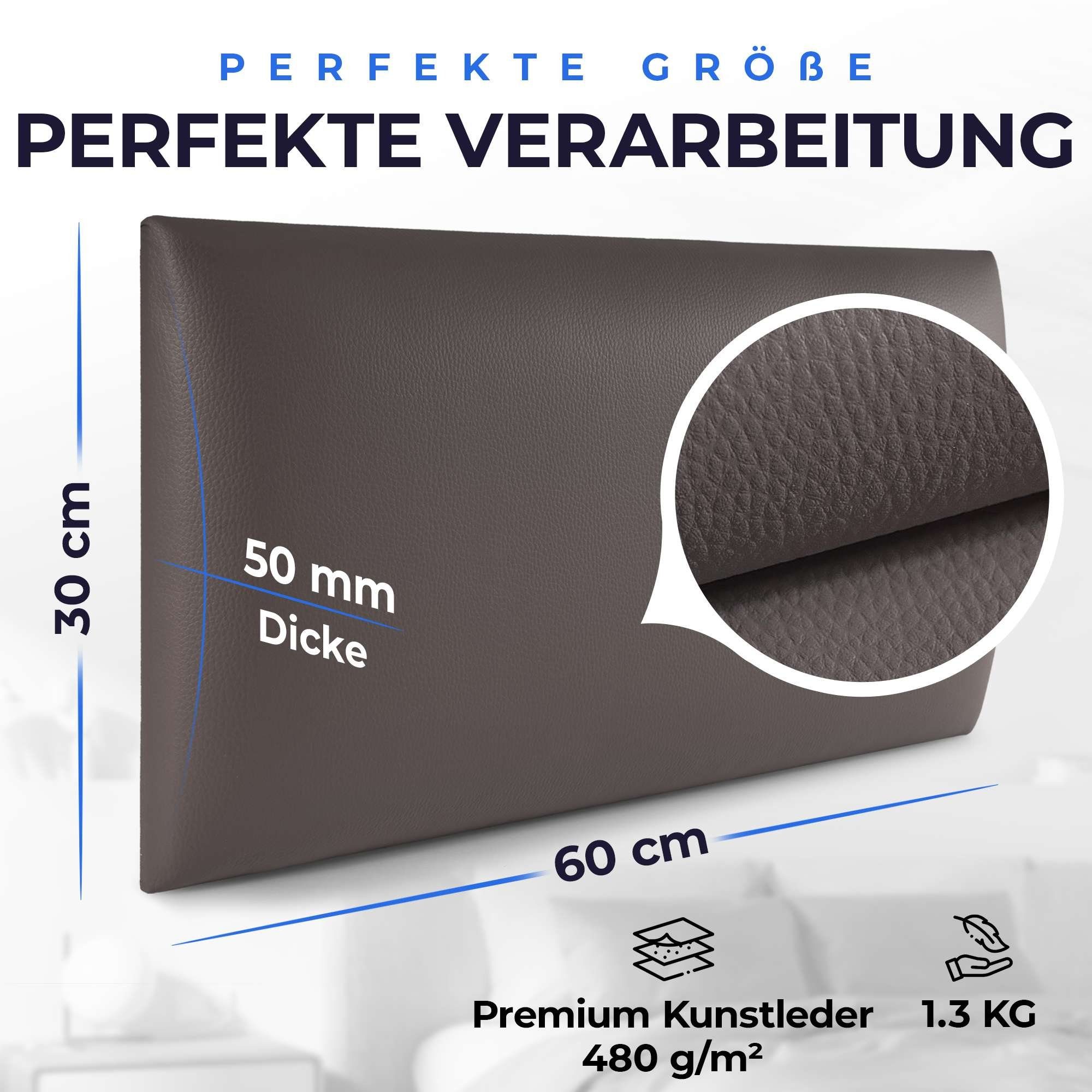 softwalls Kopfteil Wandkissen Kunstleder - Kopfteil günstig online kaufen