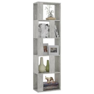 furnicato Bücherregal Bücherregal/Raumteiler Betongrau 45x24x159 cm Holzwerkstoff