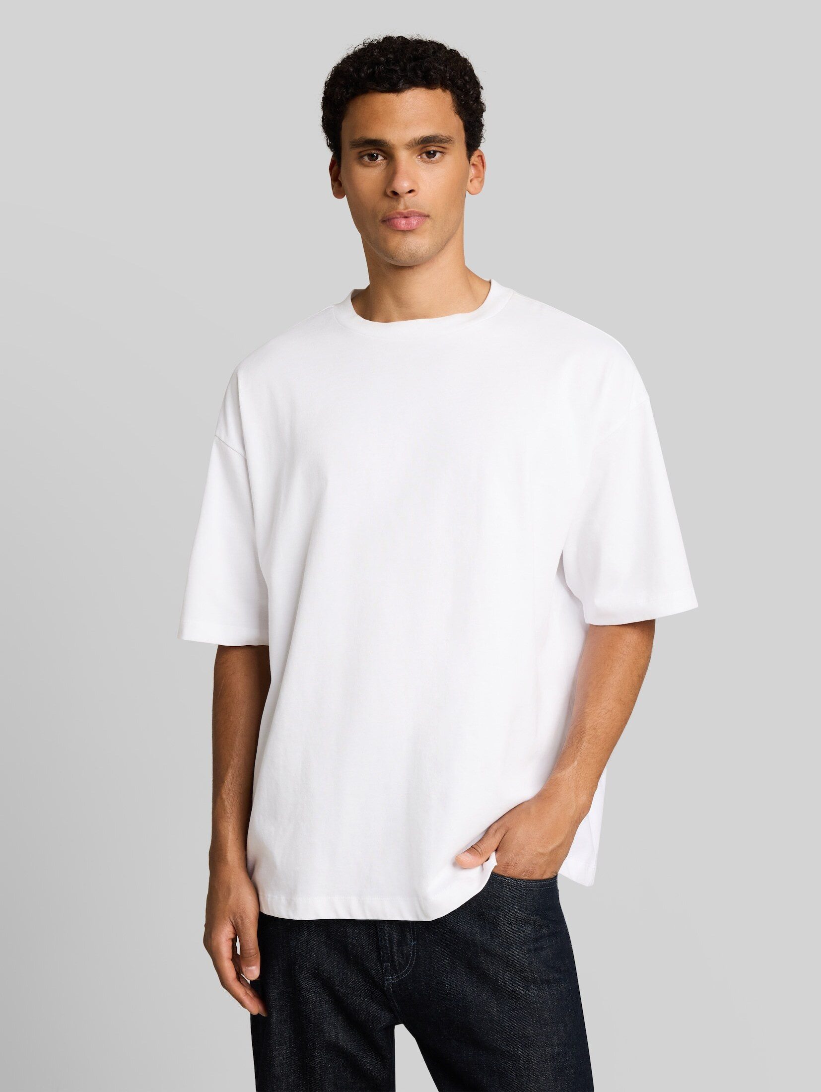 TOM TAILOR Denim T-Shirt T-Shirt (im Einserpack) Oversize T-Shirt aus Baumwolle
