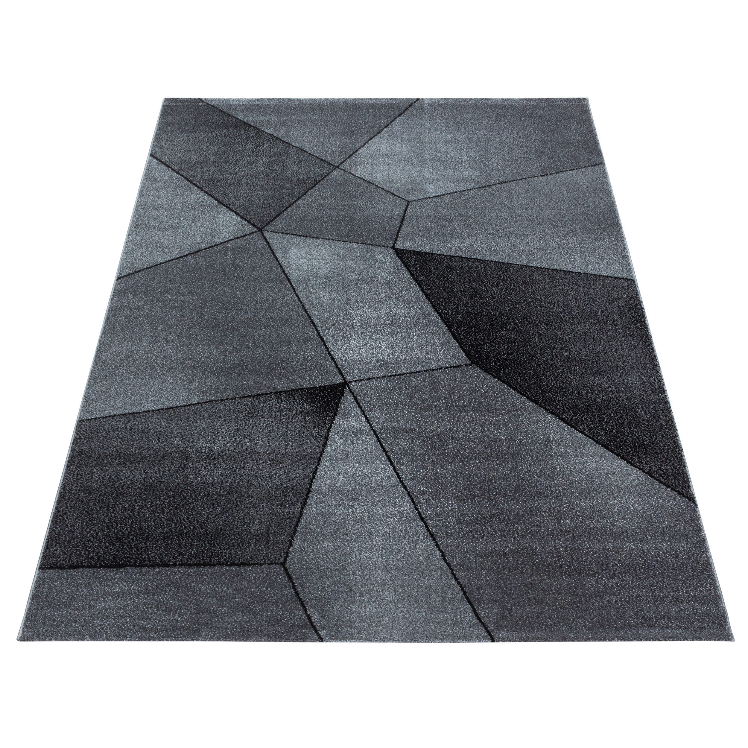 Carpettex Frisé-Teppich Geometrisch Design, Läufer, Höhe: 10 mm, Modern Kur günstig online kaufen