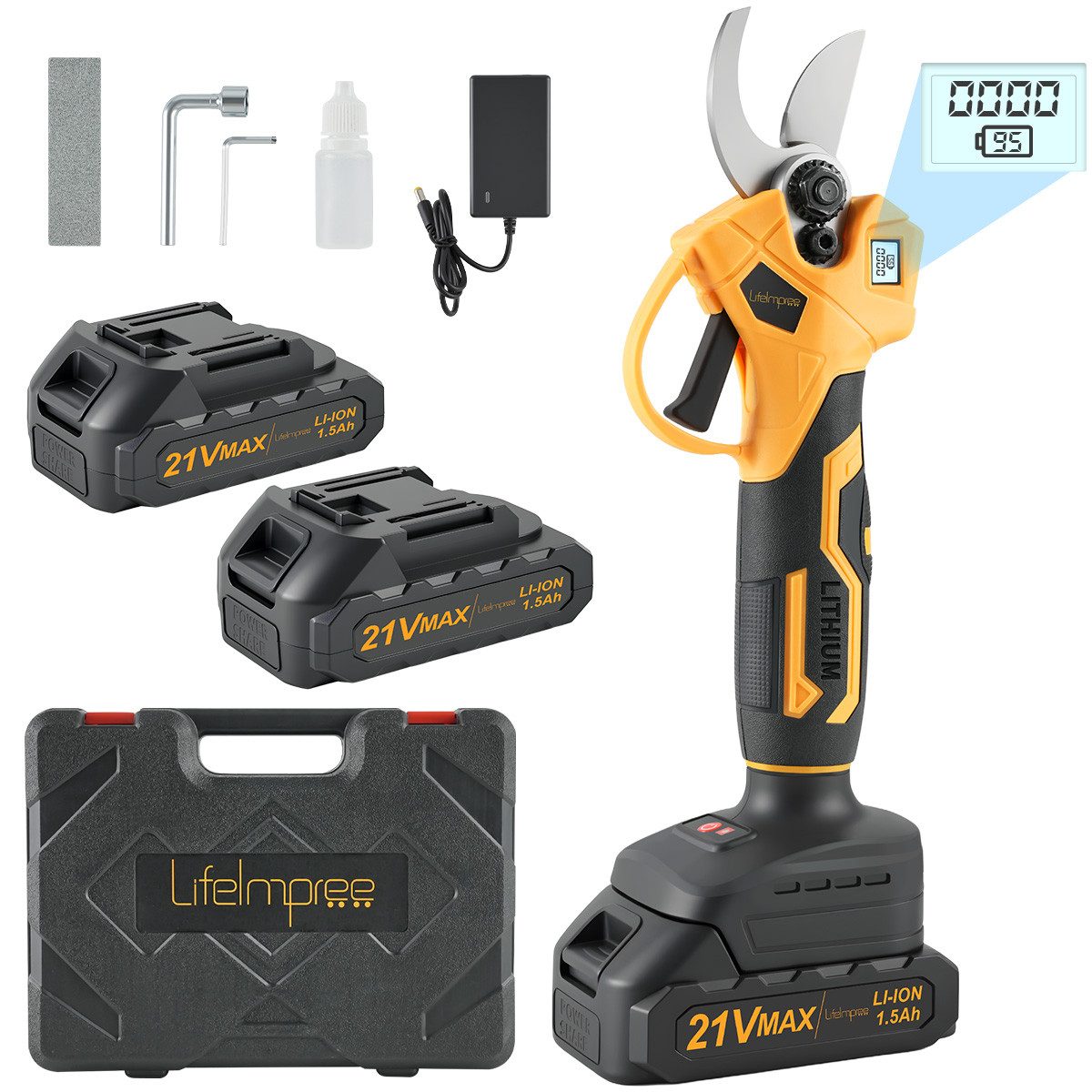 LifeImpree Akku-Astschere Astschere Professionelle, Elektrische Gartenscher günstig online kaufen