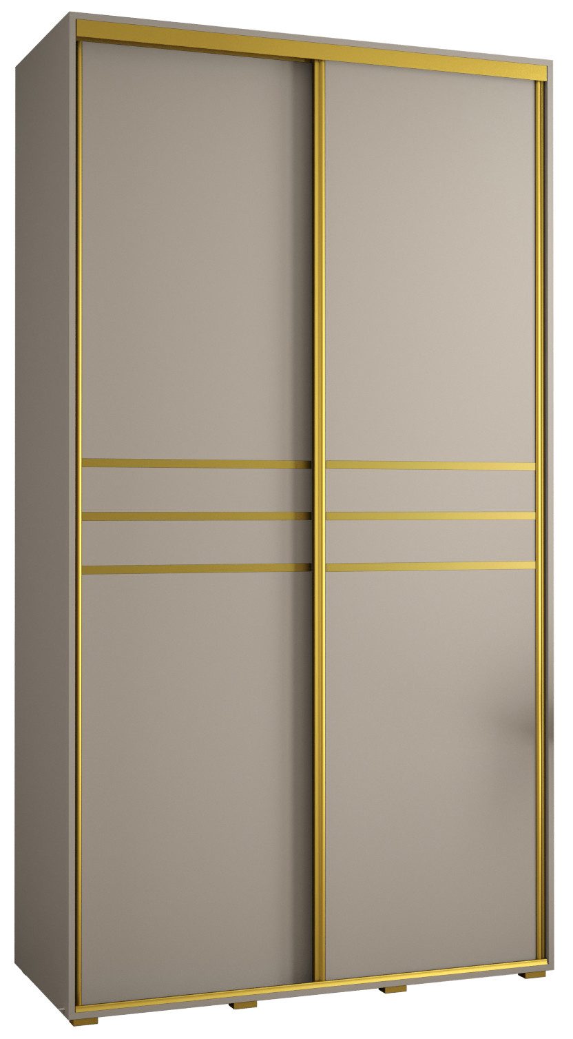 ABIKS MÖBEL Schwebetürenschrank Dakota 10 Schlafzimmerschrank mit Kleiderstange und Regalen