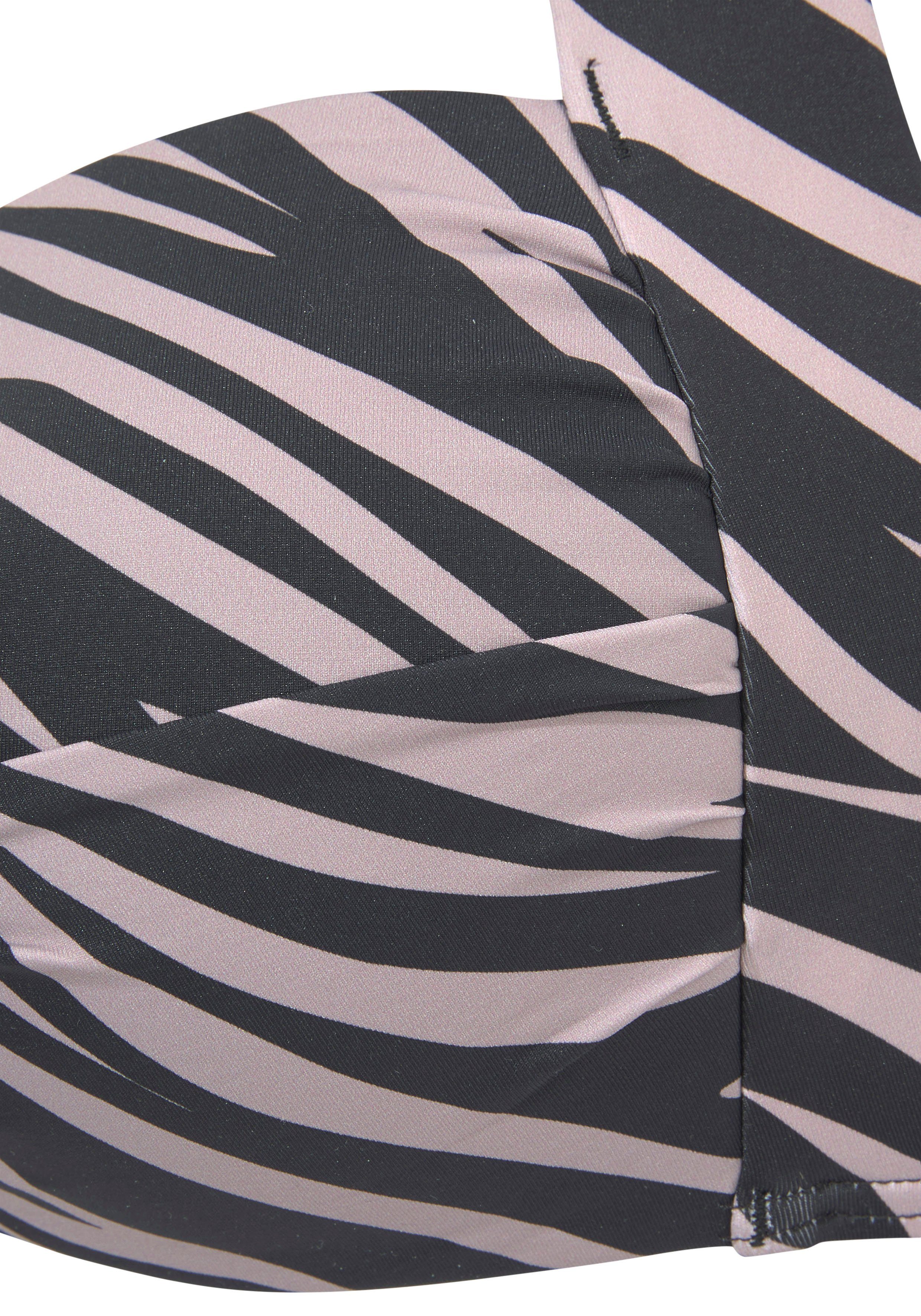 LASCANA Bandeau-Bikini-Top Kaa, im Animal-Design