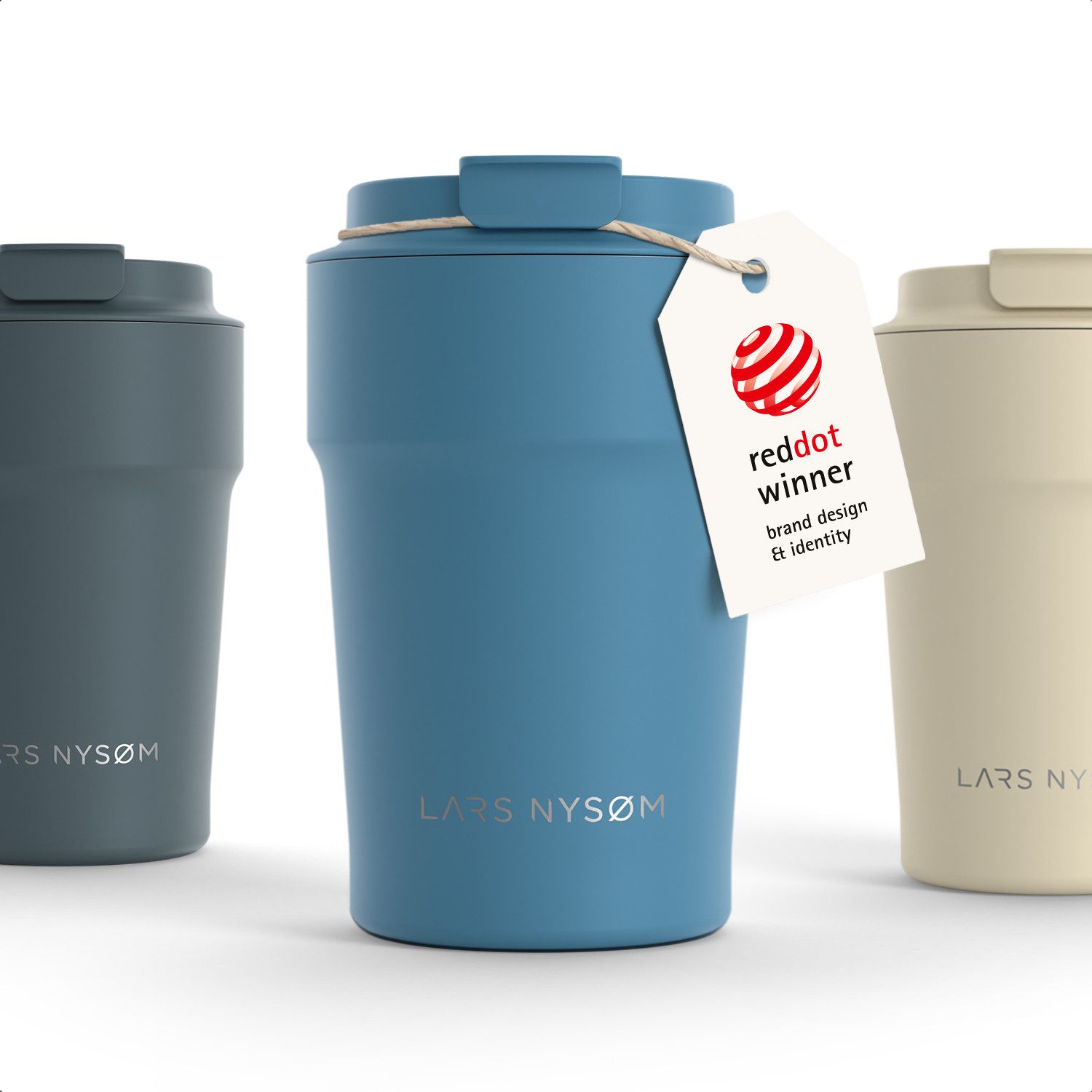 LARS NYSØM Thermobecher Bevægelse, 1-tlg., Thermobecher mit Vakuum Isolierung: 4h heiß / 8h kühl