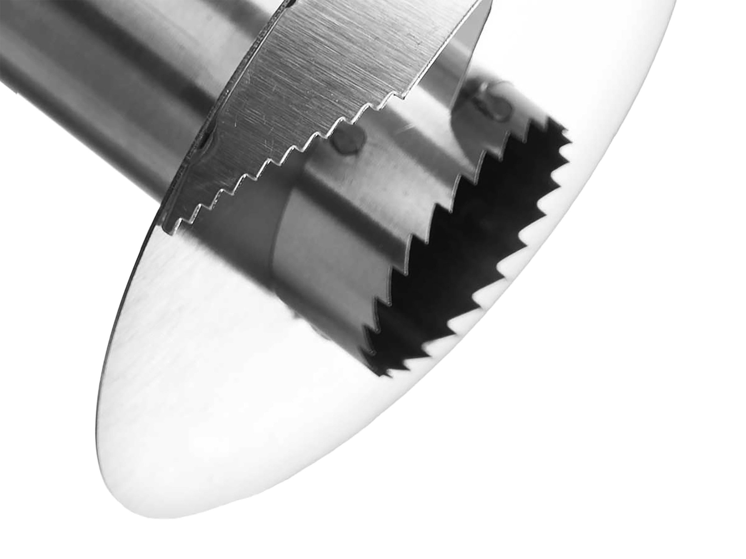 KINVARA Obstschneider ANANASSCHNEIDER 24cm aus Edelstahl Ananas Schäler Entkerner 18, Spiralenschneider Schneider Ananasteiler Zerkleinerer