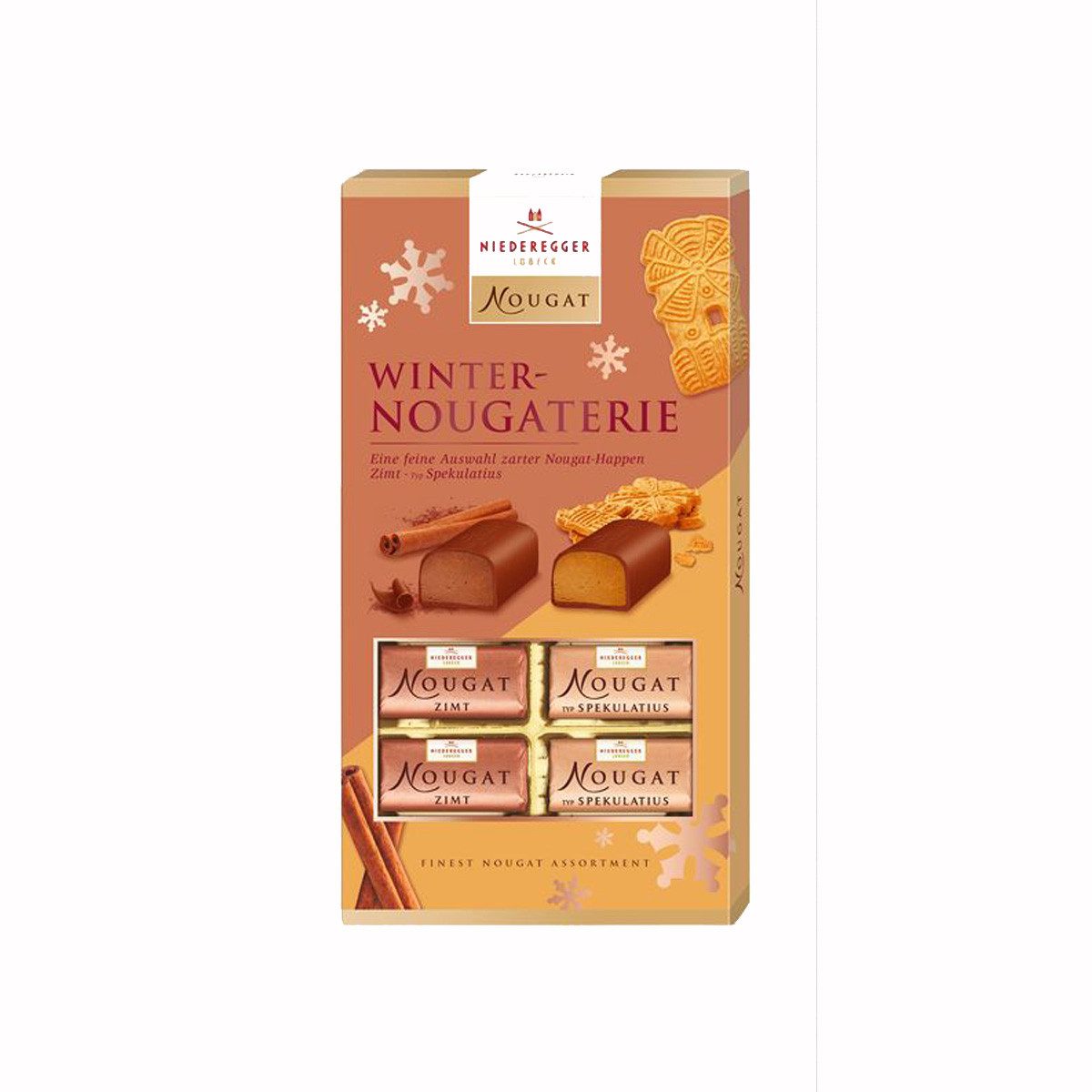 Niederegger Schokolade, Niederegger Winter Nougaterie Zimt Spekulatius Nougat Happen 200g