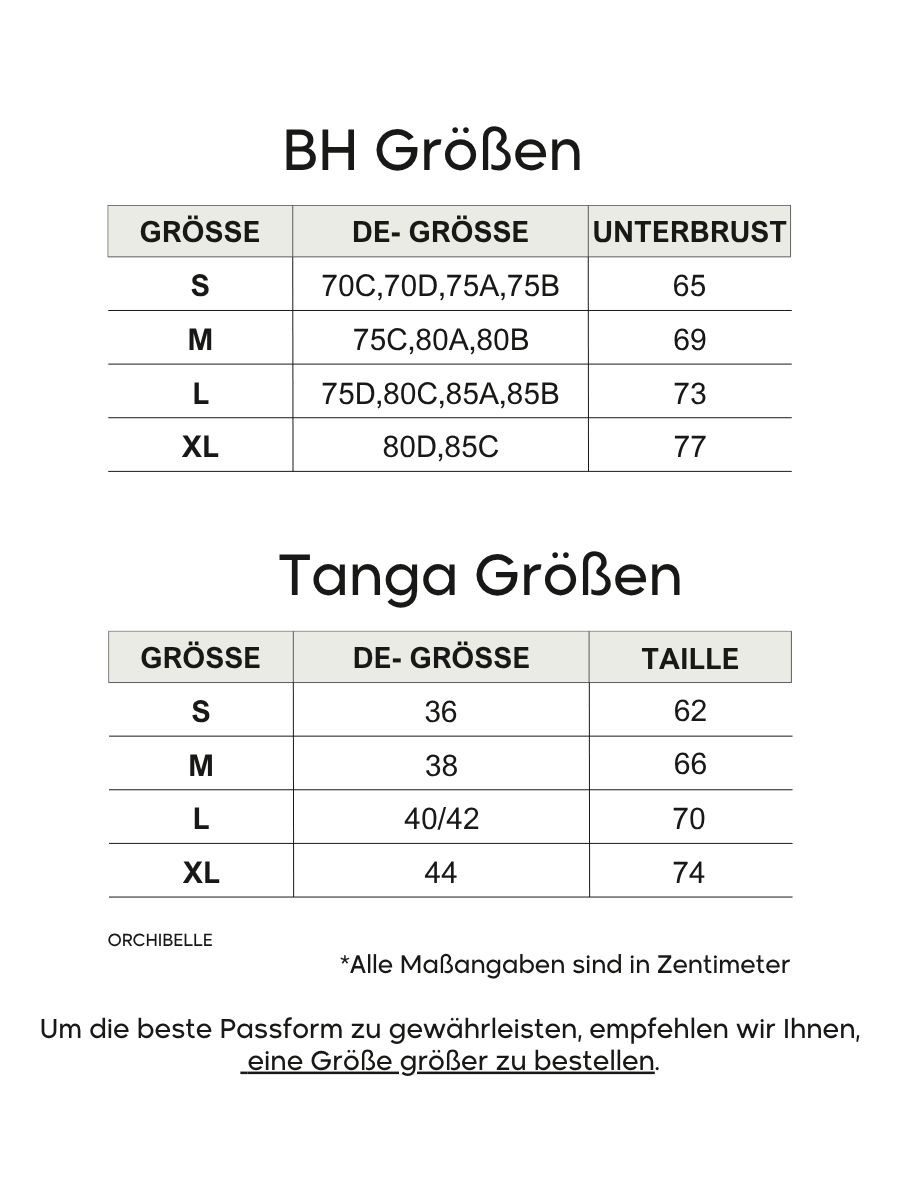 Orchibelle Set: Bügel-BH Sexy Dessous-Set mit Wimpernspitze – Elegante Damen-Reizwäsche (Set, 2-tlg., mit Tanga) Zartes Lingerie-Set mit Blütenmuster – BH & Sli – Bild 5 von 5