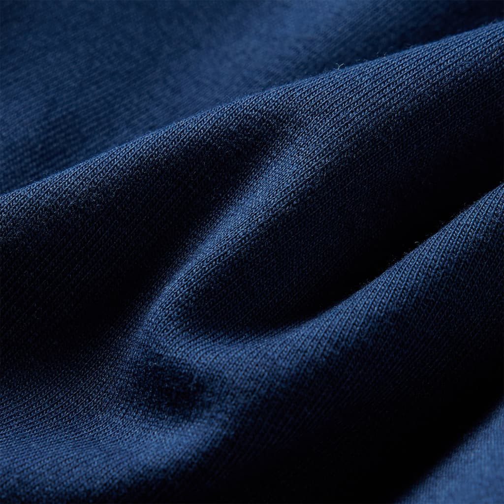 vidaXL Blusenkleid Kinderkleid mit Langen Ärmeln Marineblau 104