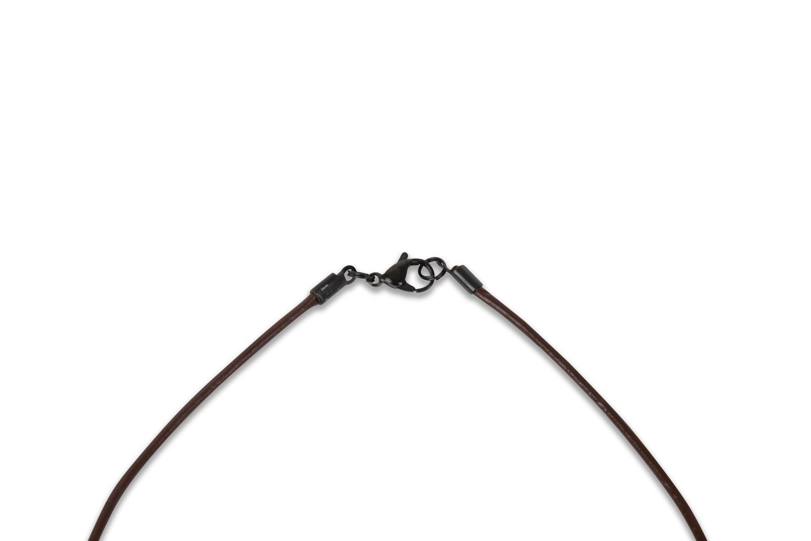 Gradnetz Kette mit Anhänger Lederhalskette brown 40 cm (1-tlg), Kreativ bem günstig online kaufen