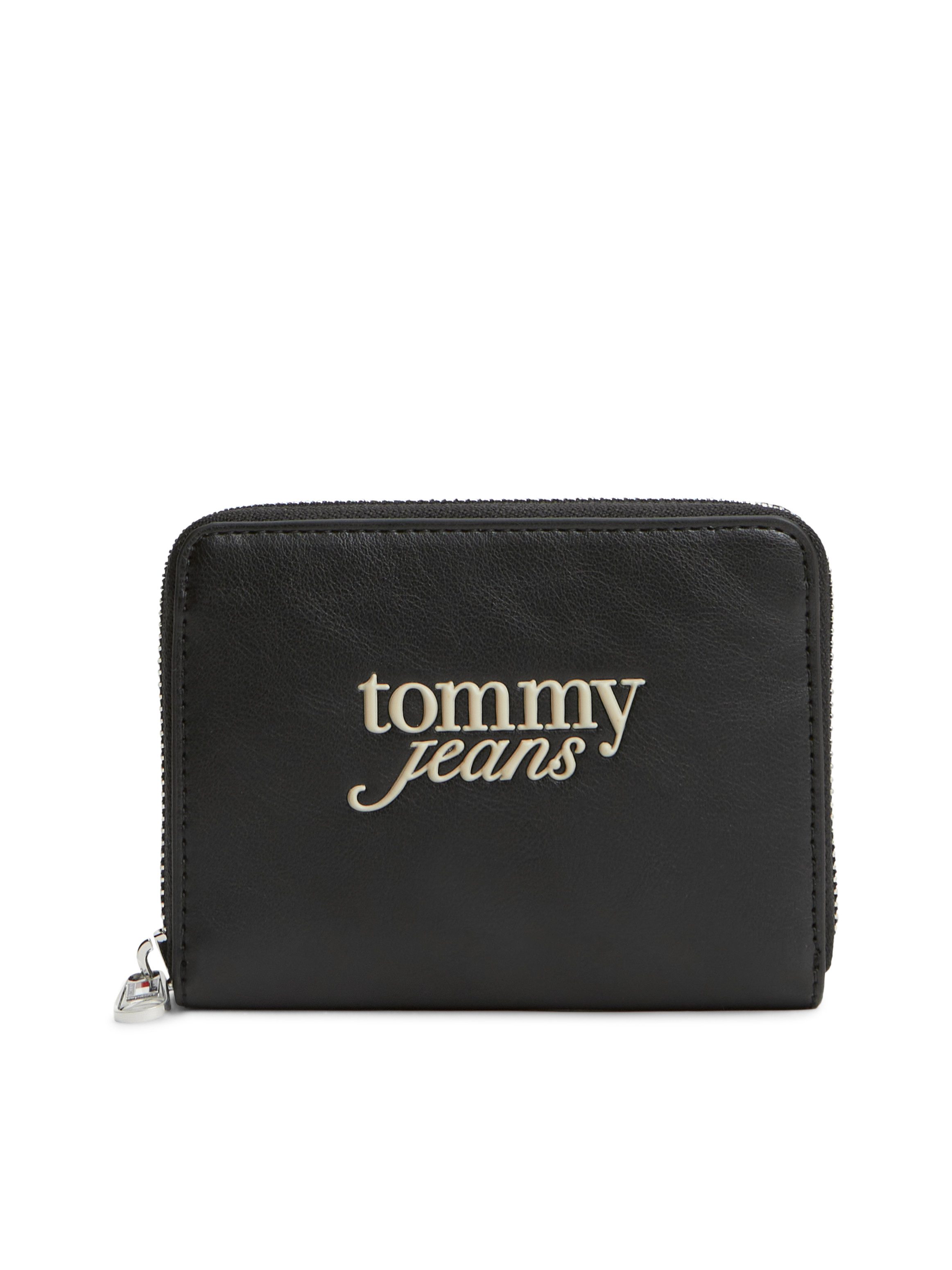 Tommy Jeans Geldbörse TJW MUST MED ZA, Damen Geldbeutel, Portemonnaie mit umlaufendem Reißverschluss