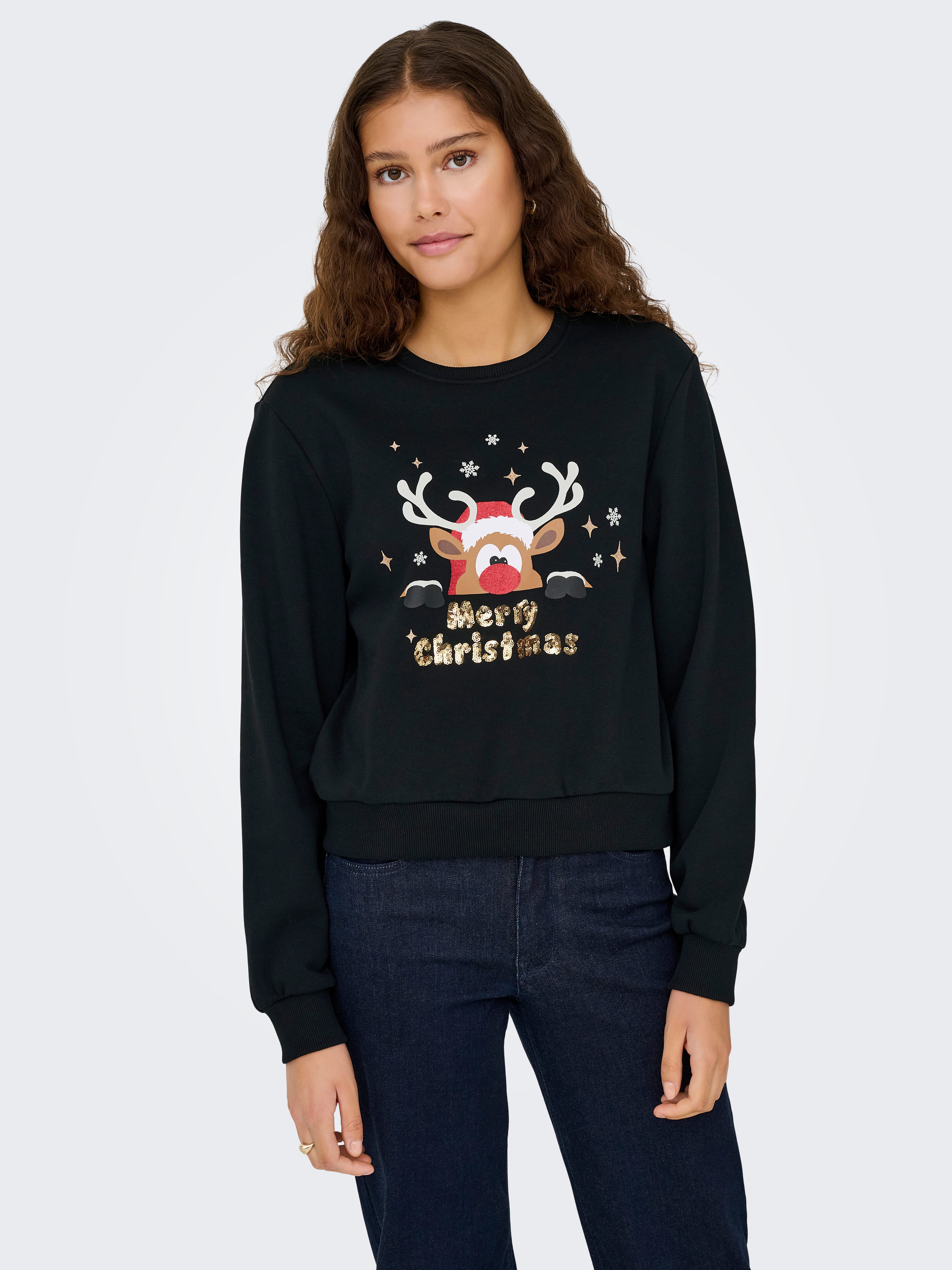 ONLY Weihnachtssweatshirt ONLYDA XMAS L/S O-NECK günstig online kaufen