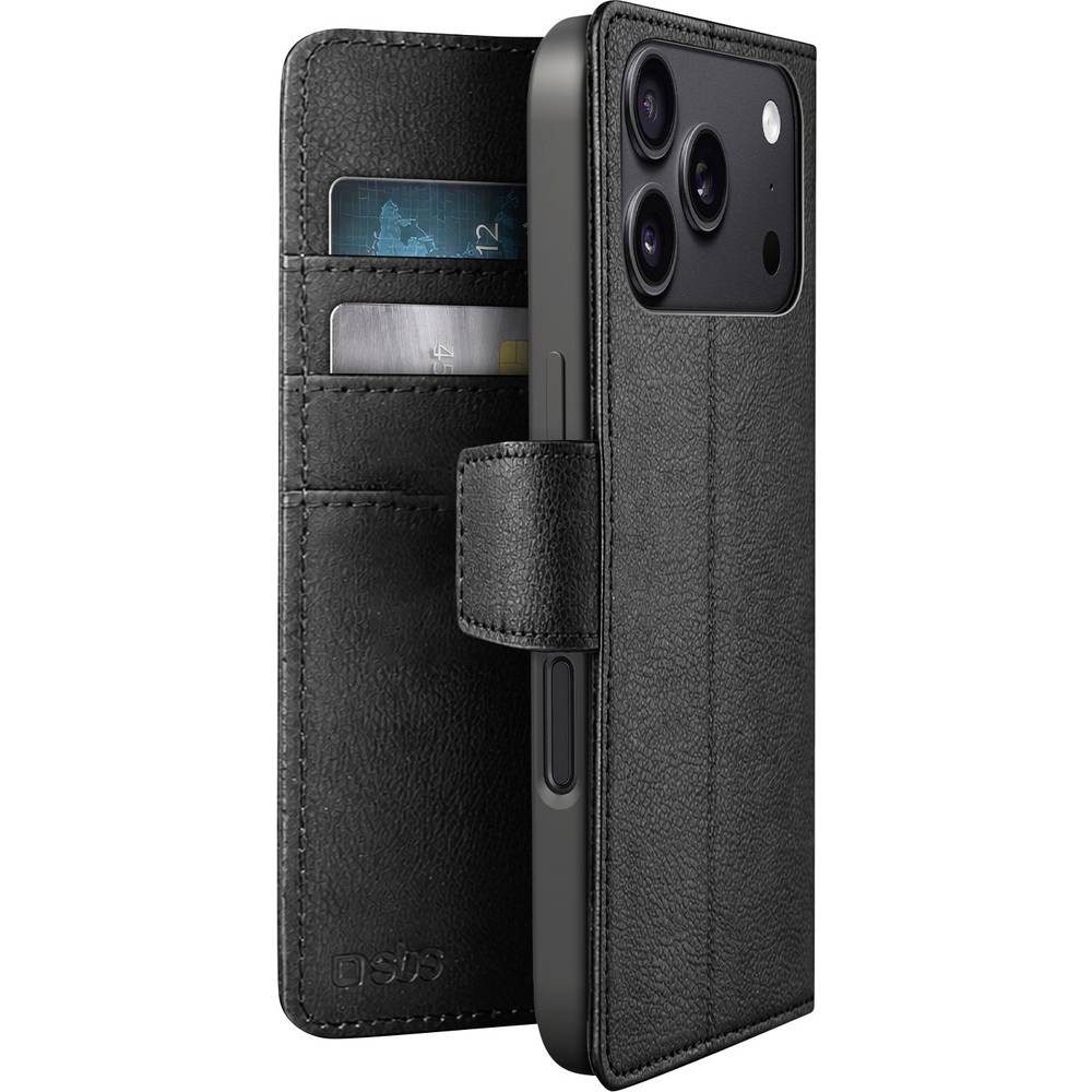 sbs Handyhülle Wallet Classic Booklet Apple iPhone 18 Pro, iPhone 17 Pro Schwarz
