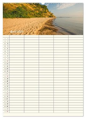 CALVENDO Wandkalender Rügen - Urlaubsparadies an der Ostsee - Familienplaner (Premium, hochwertiger DIN A2 Wandkalender 2023, Kunstdruck in Hochglanz)