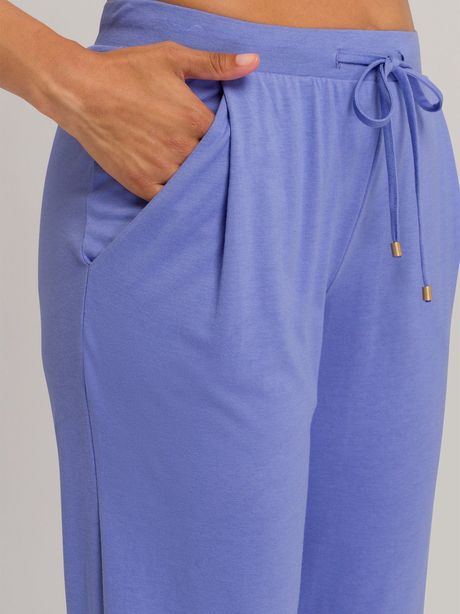 blue Pyjamahose lang Hanro Sleep & Lounge gemstone