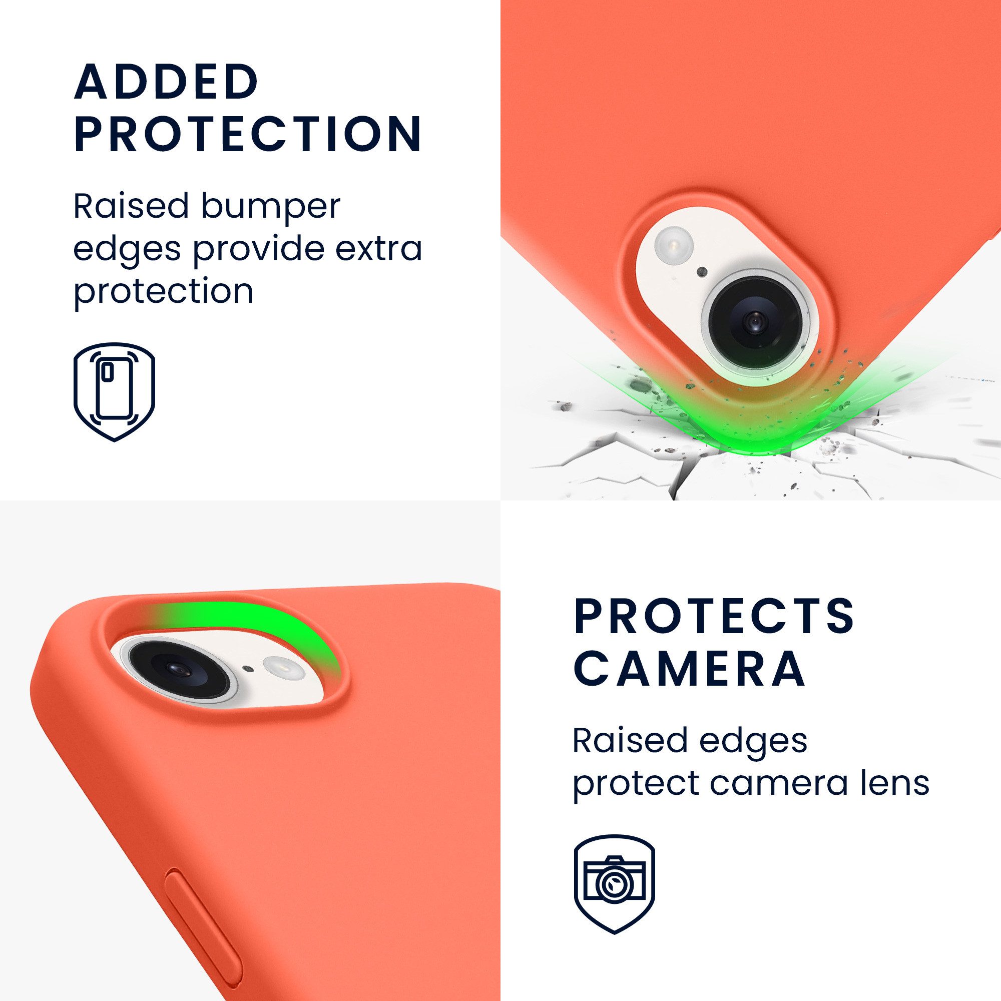 kwmobile Smartphone-Hülle Handyhülle für Apple iPhone 17e / iPhone 16e Hülle, Weiches Handy Silikon Case - Schutzhülle Cover