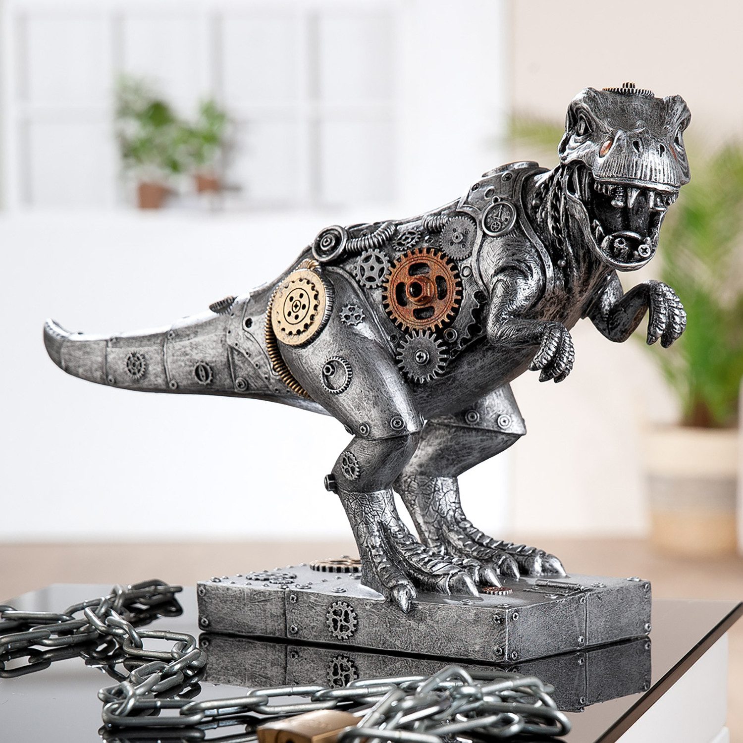 Casablanca by Gilde Tierfigur Skulptur Steampunk T-Rex Dino (1 St)