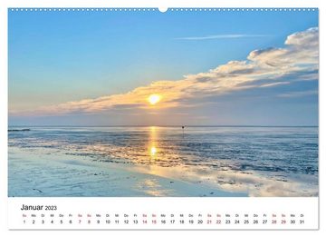 CALVENDO Wandkalender Watt'n Kalender: Nordseeküste (Premium, hochwertiger DIN A2 Wandkalender 2023, Kunstdruck in Hochglanz)