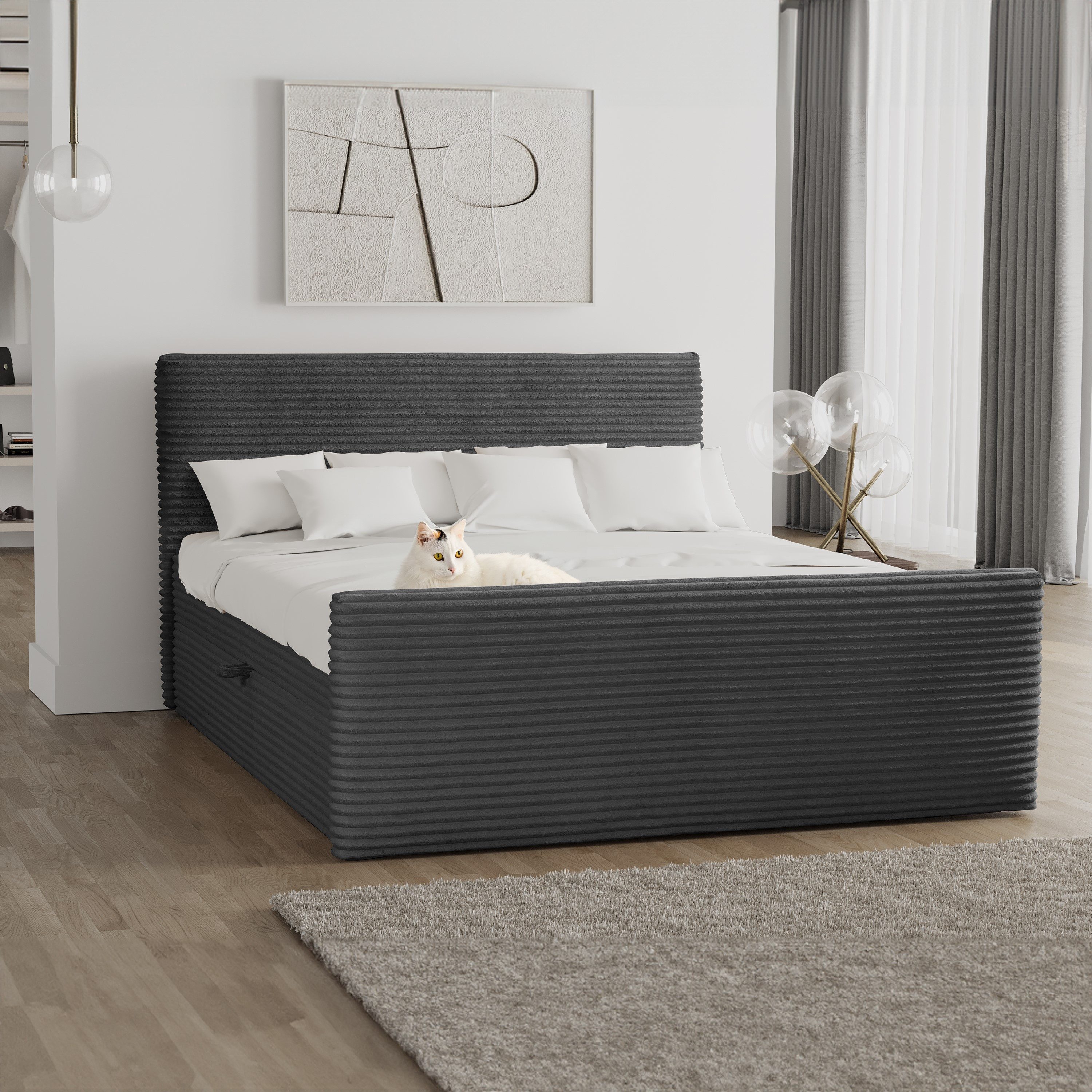 Kaiser Möbel Boxspringbett Trento mit Bettkasten, Topper und Bonellmatratze günstig online kaufen