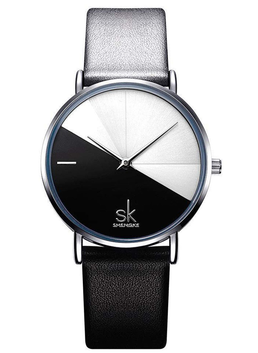Quarzuhr Quarzuhr Echtes Rindsleder Uhr für Damen modisch und leger